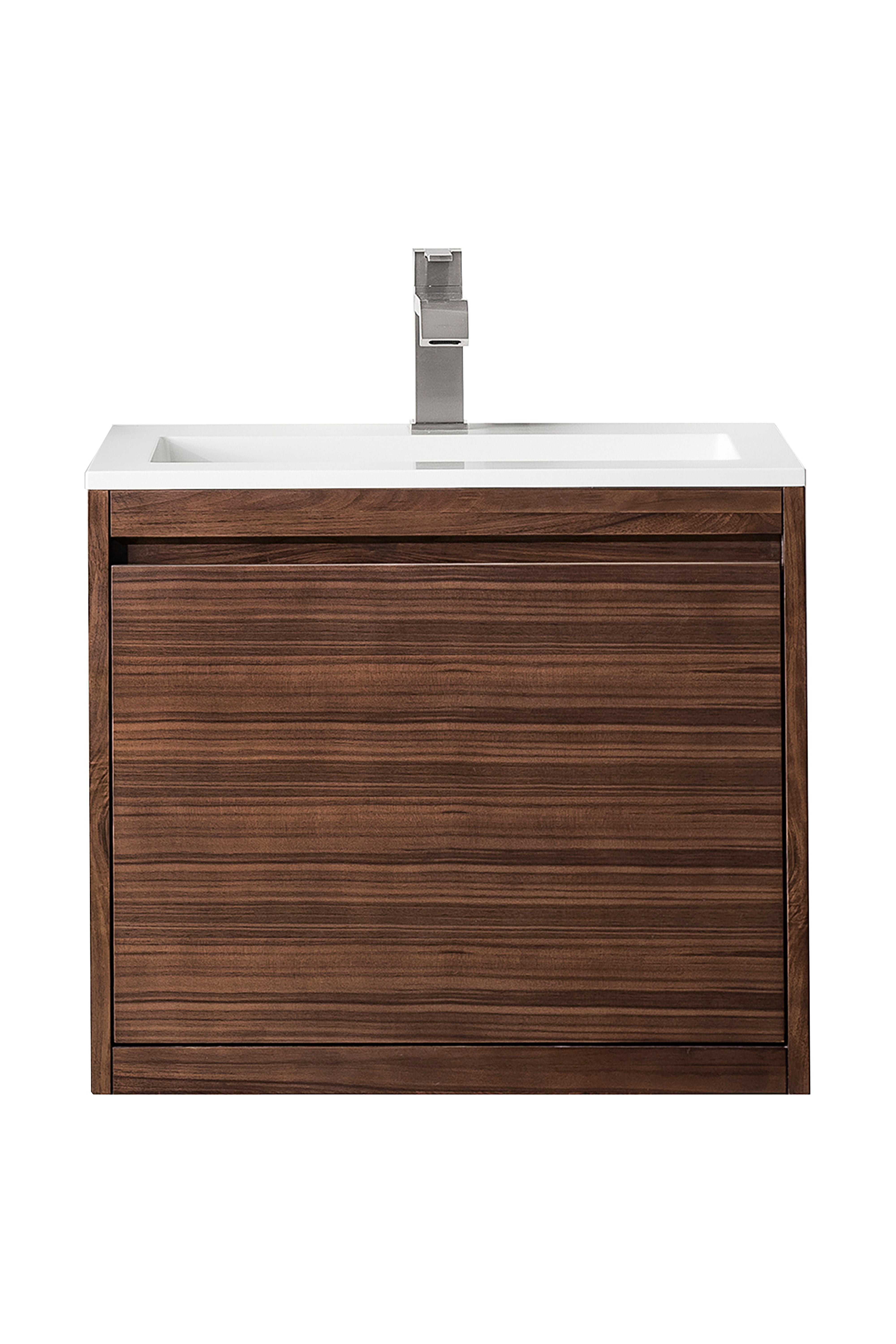James Martin Vanities Mantova 23.6" Single Vanity - Mid-Century Walnut