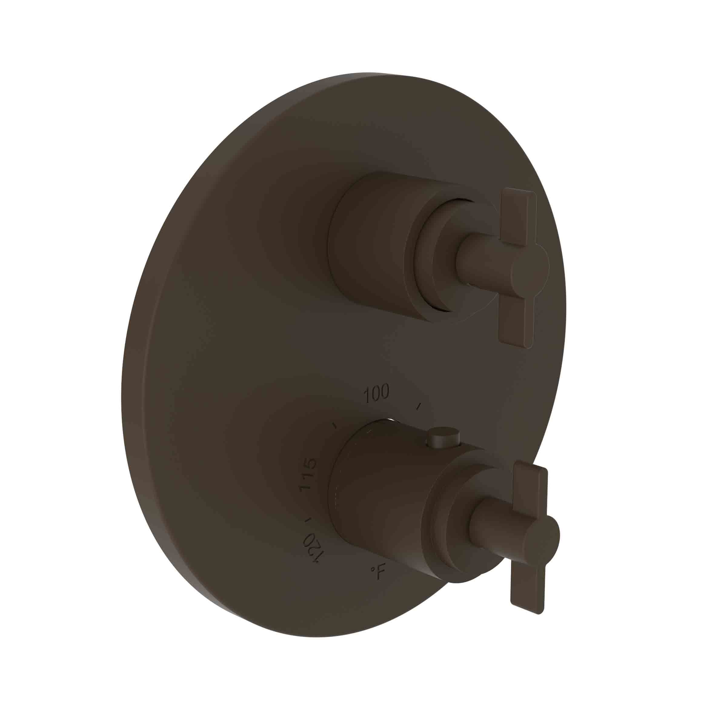 Newport Brass Tolmin 1/2" Round Thermostatic Trim Plate with Handle