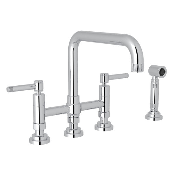 polished chrome kitchen faucet