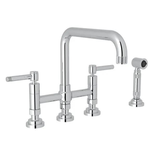 polished chrome kitchen faucet
