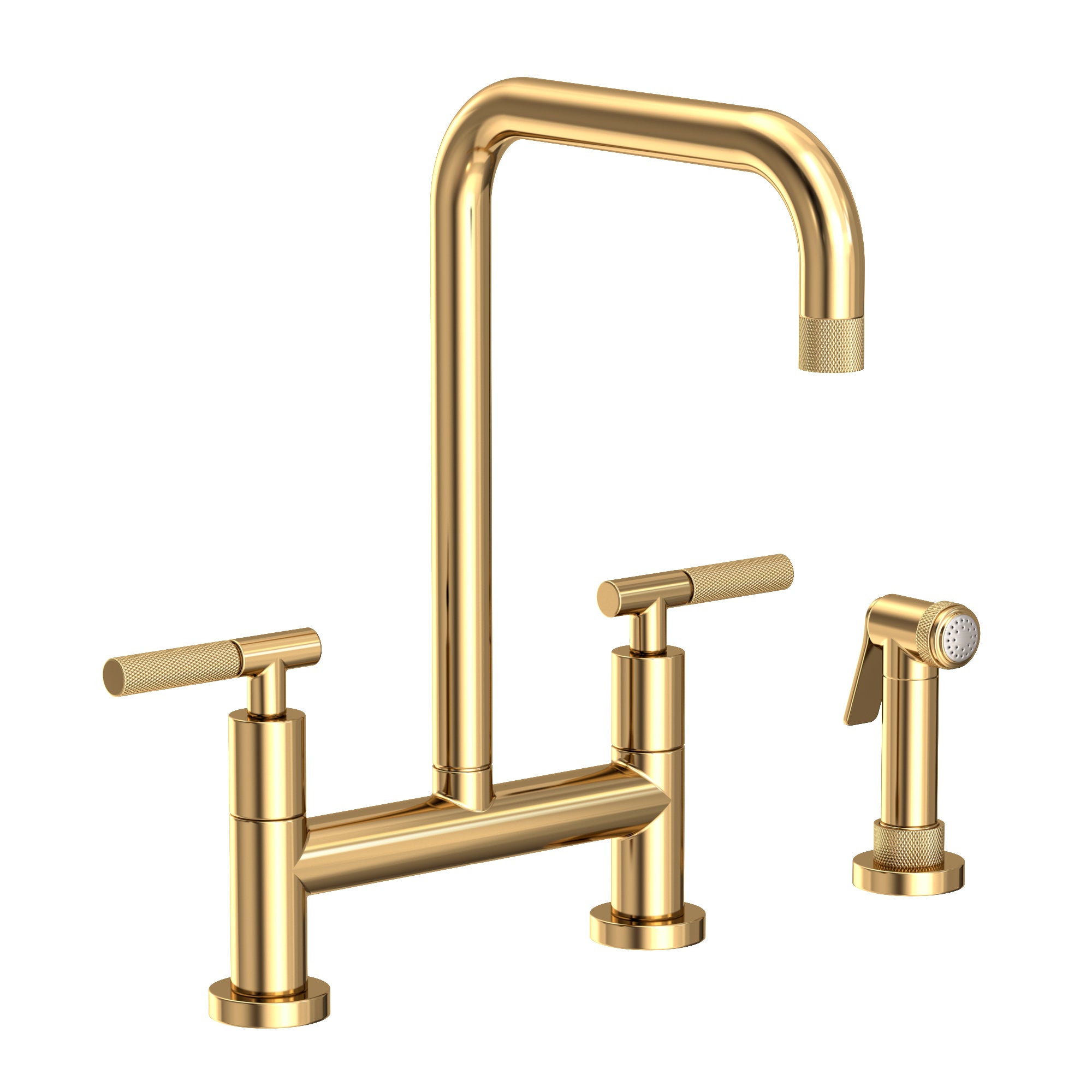 Newport Brass Muncy Kitchen Bridge Faucet with Side Spray by Newport Brass