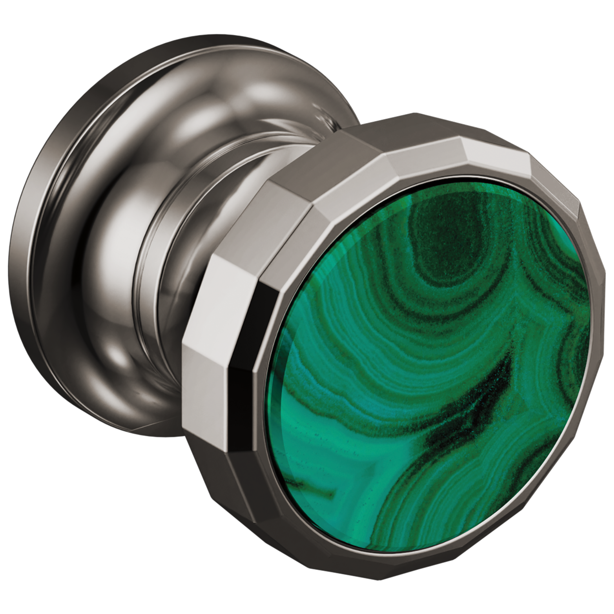 Brizo Beauclere Wall Mount Lavatory Wheel Handle Kit with Malachite Insert by Brizo