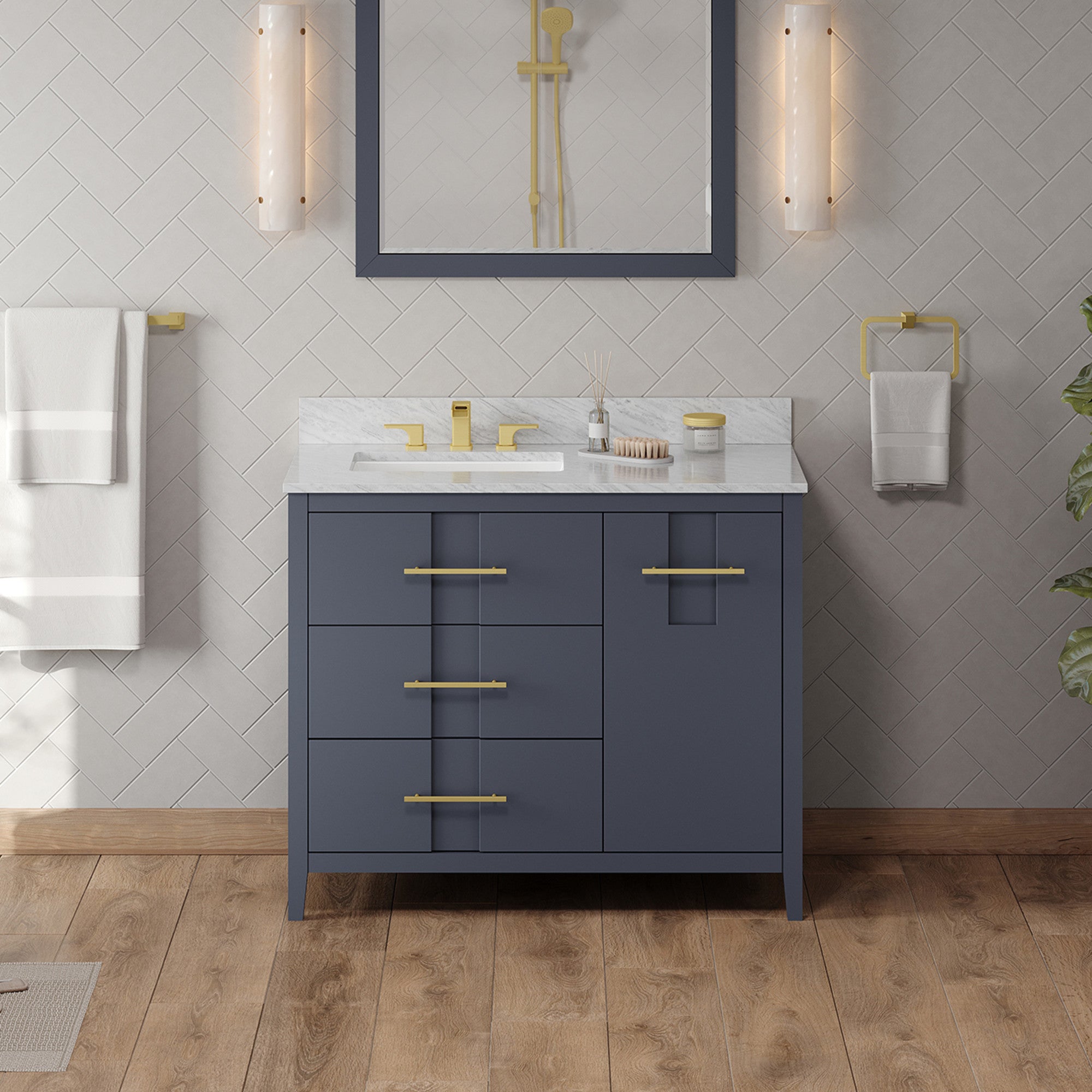 Jeffrey Alexander 42" Katara Vanity Set by Jeffrey Alexander