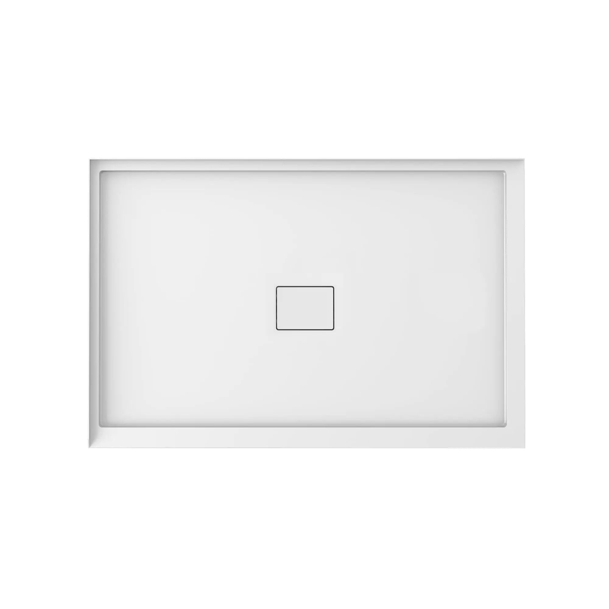 white shower base