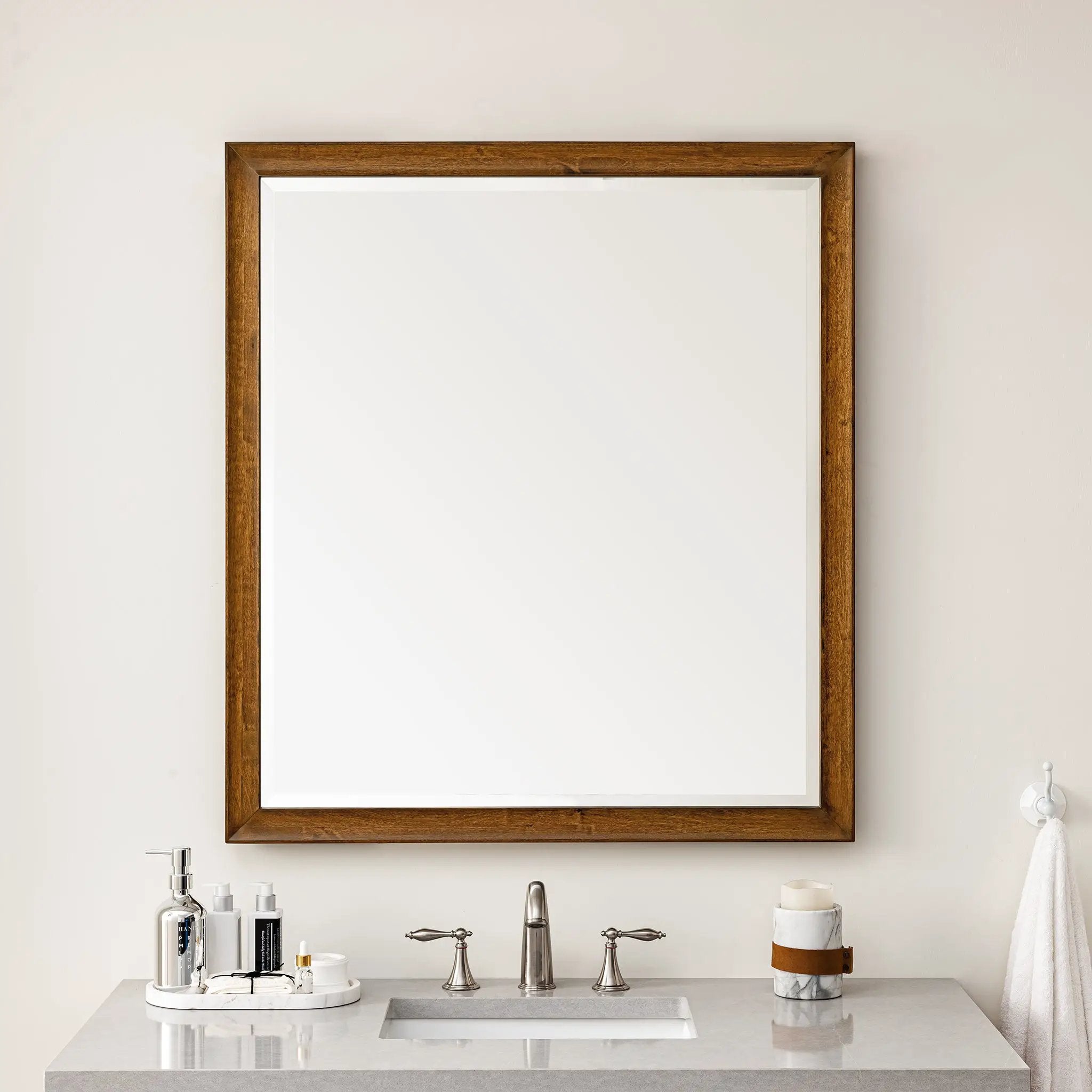 country oak mirror