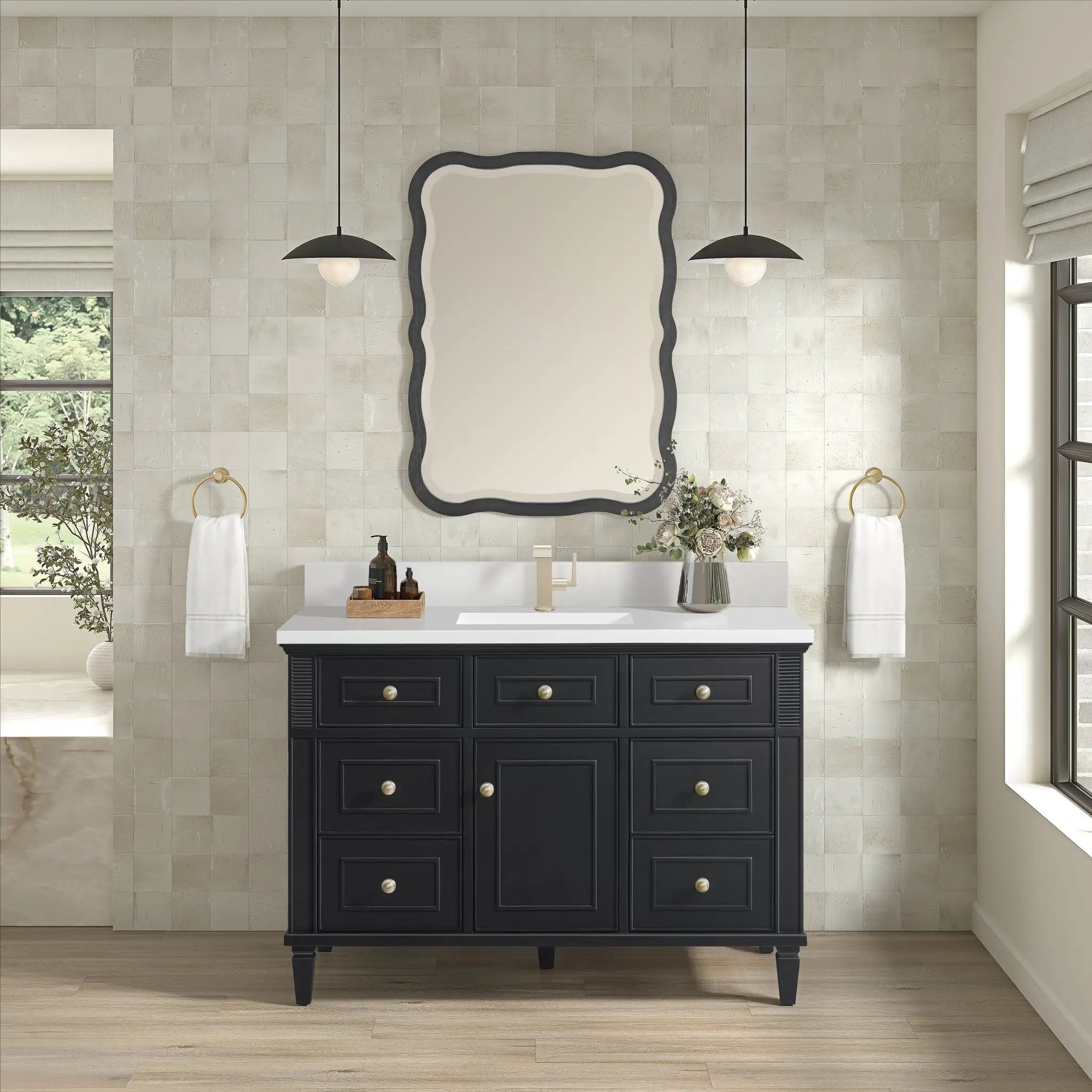 black onyx vanity