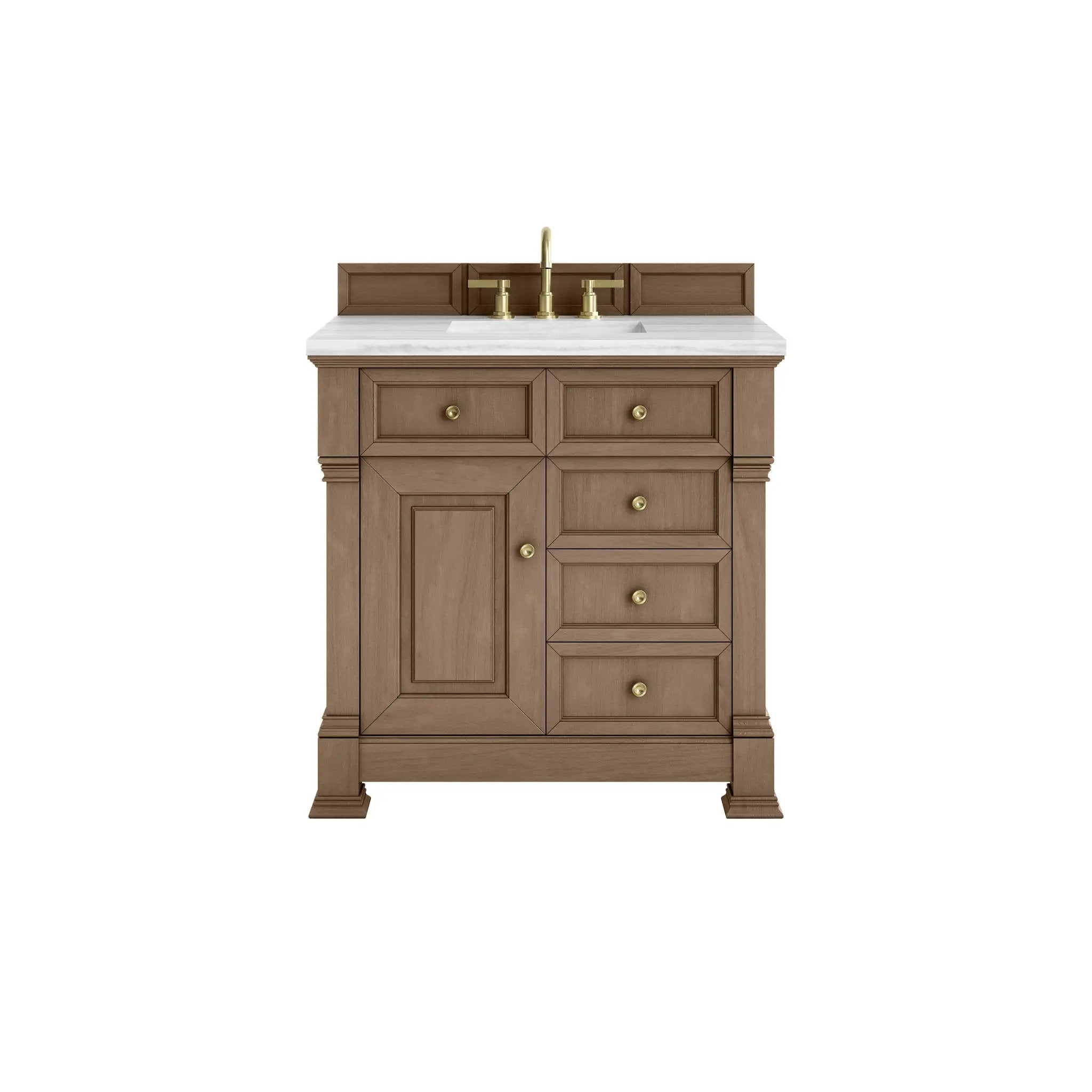 James Martin Brookfield 36" Single Vanity Set - Pecan by James Martin Vanities