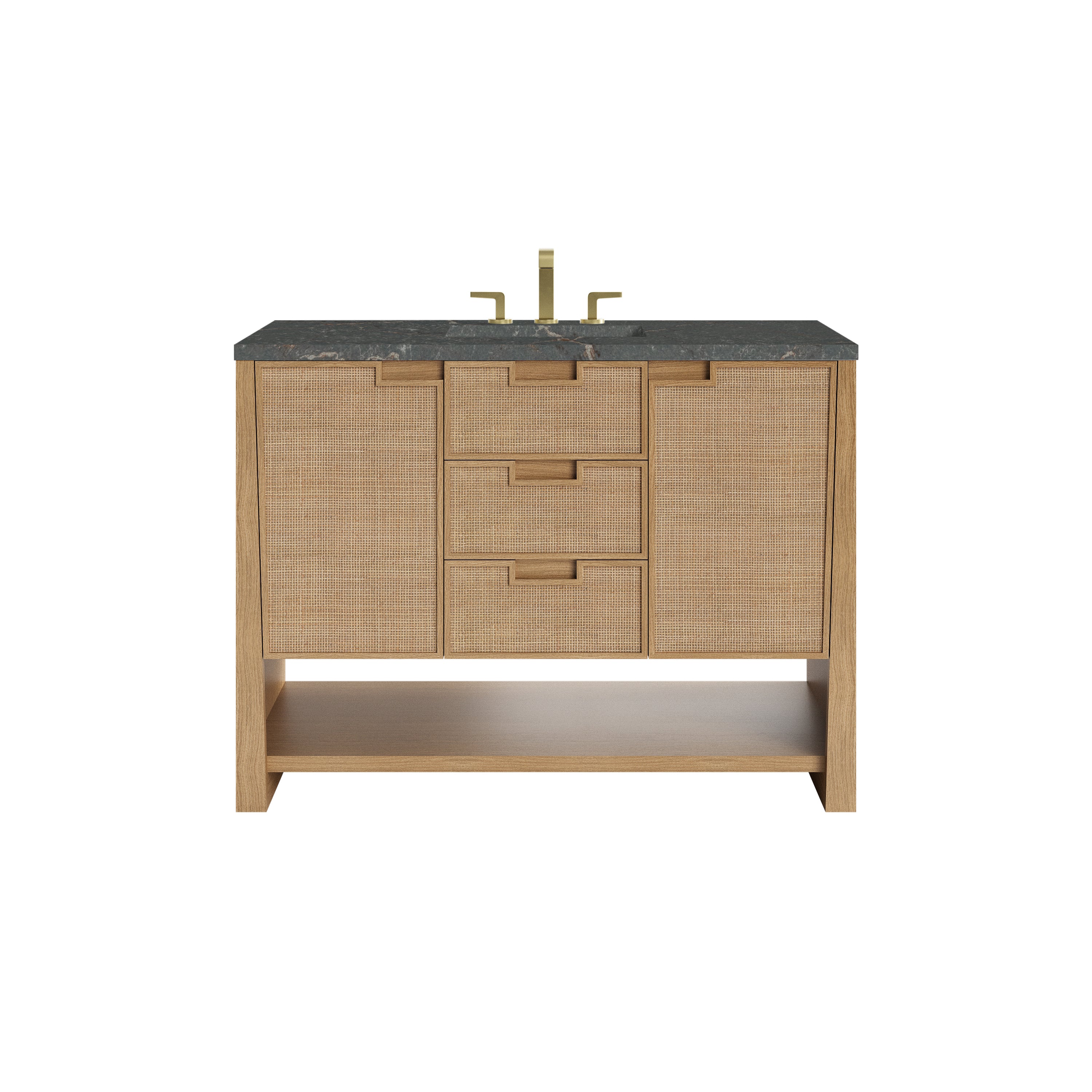 James Martin Vanities Solene 48" Single Vanity - Seaside Oak