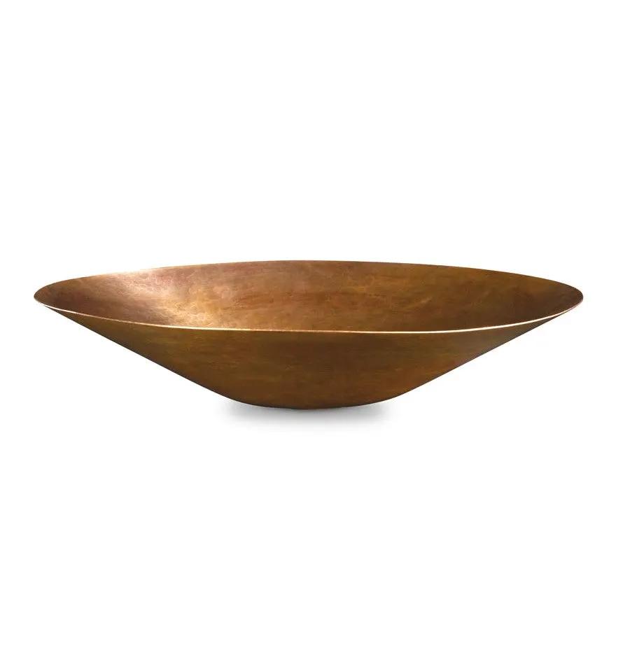 antique satin gold hammered sink
