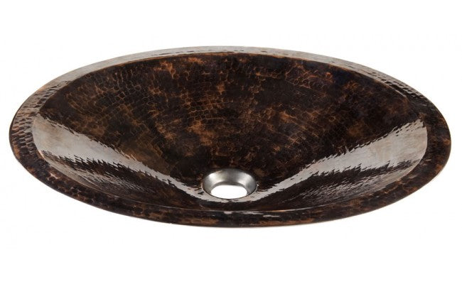 black nickel hammered sink