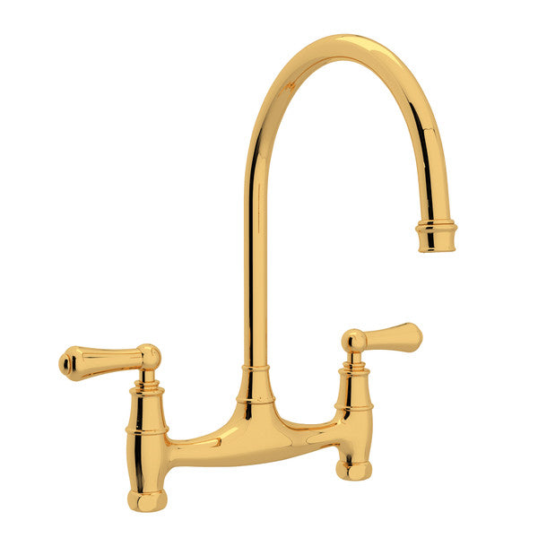 Rohl Georgian Era Bridge Kitchen Faucet without Unions by Rohl