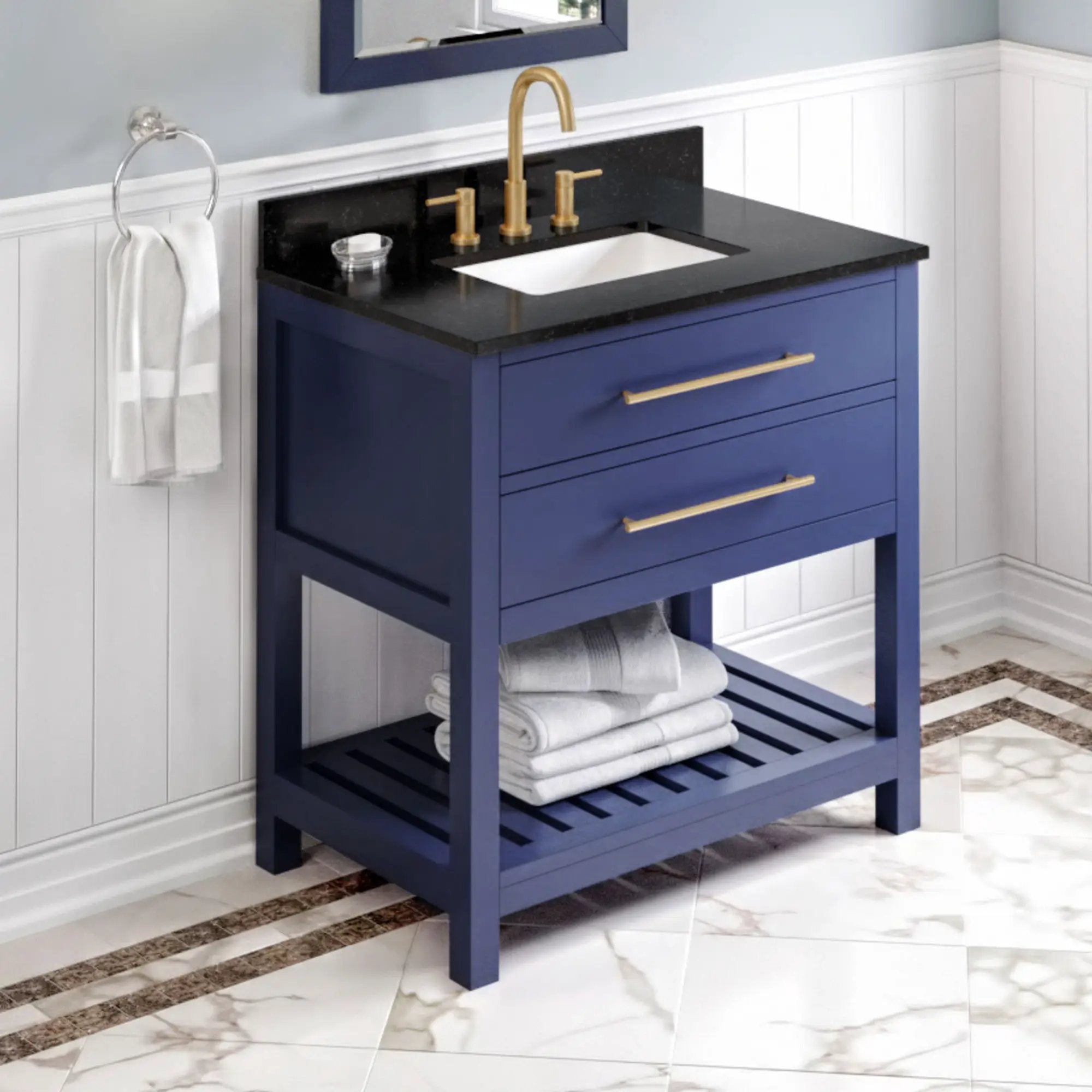 Jeffrey Alexander 36" Wavecrest Vanity Set by Jeffrey Alexander