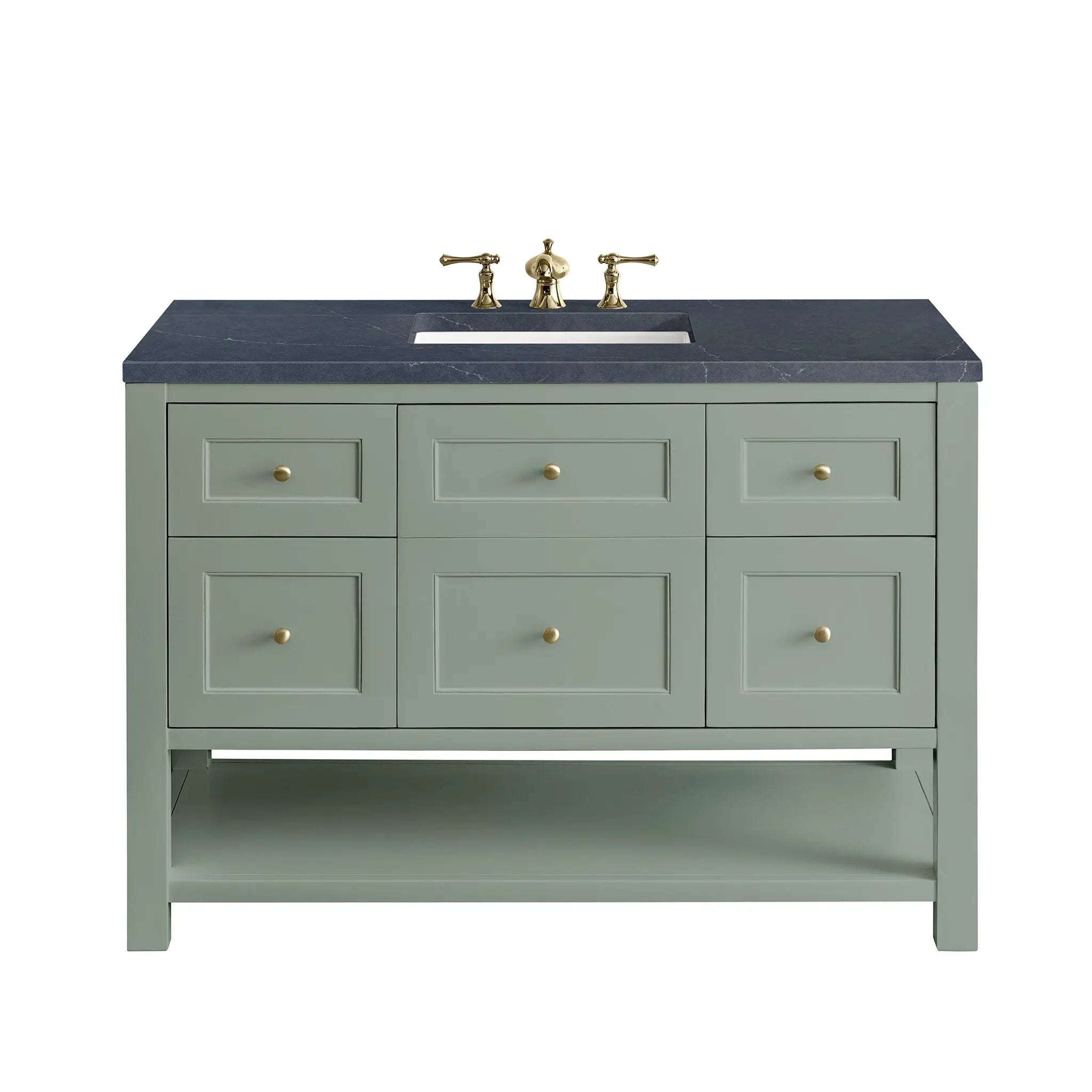 James Martin Breckenridge 48" Single Vanity Set - Smokey Celadon by James Martin Vanities