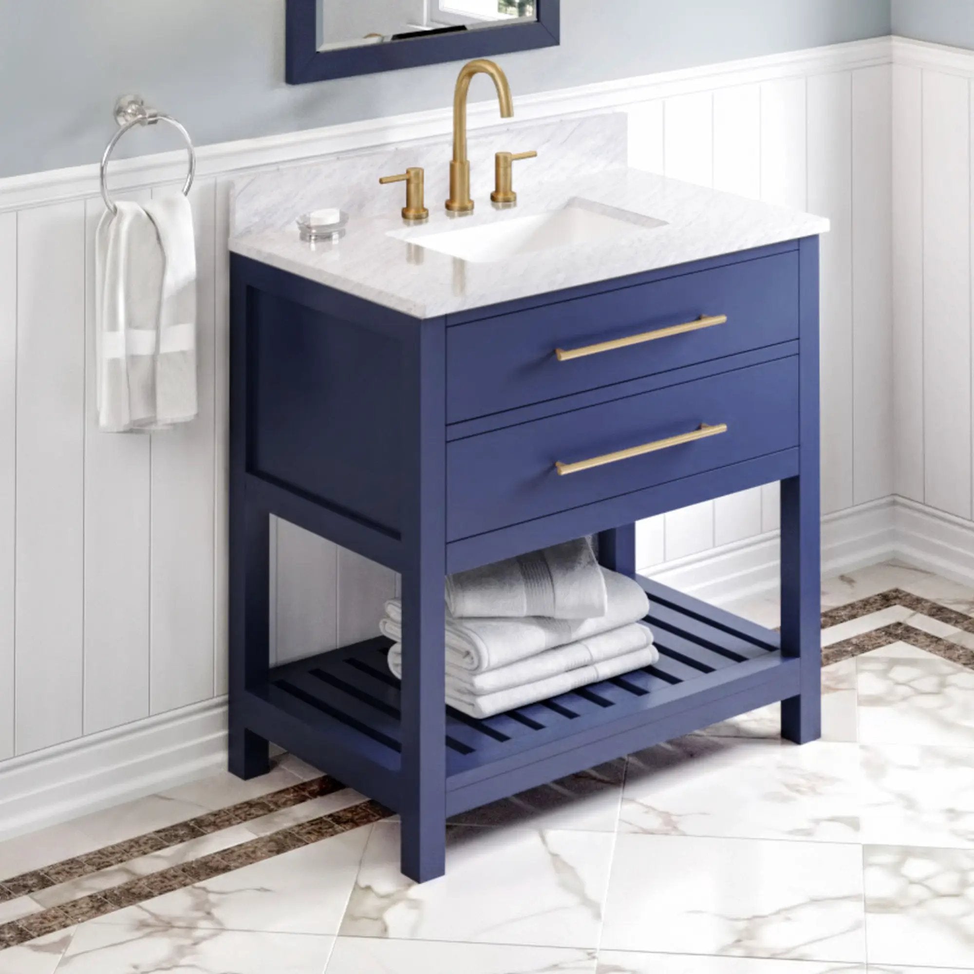 Jeffrey Alexander 36" Wavecrest Vanity Set by Jeffrey Alexander