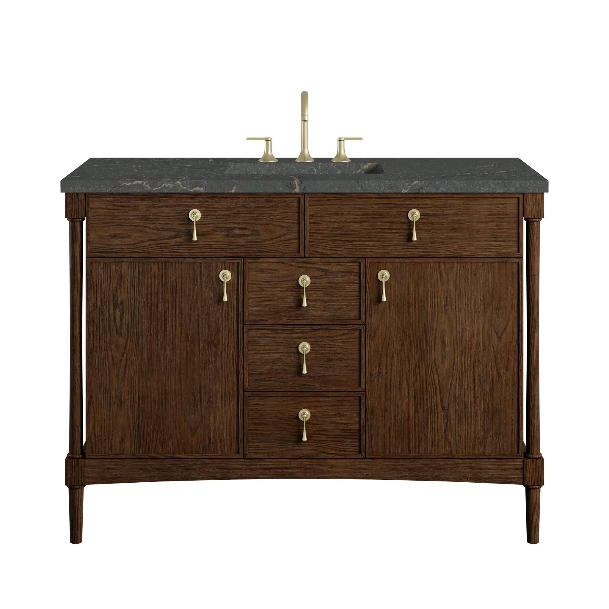 James Martin Kinnsden 48" Single Vanity Set - Sable Oak by James Martin Vanities