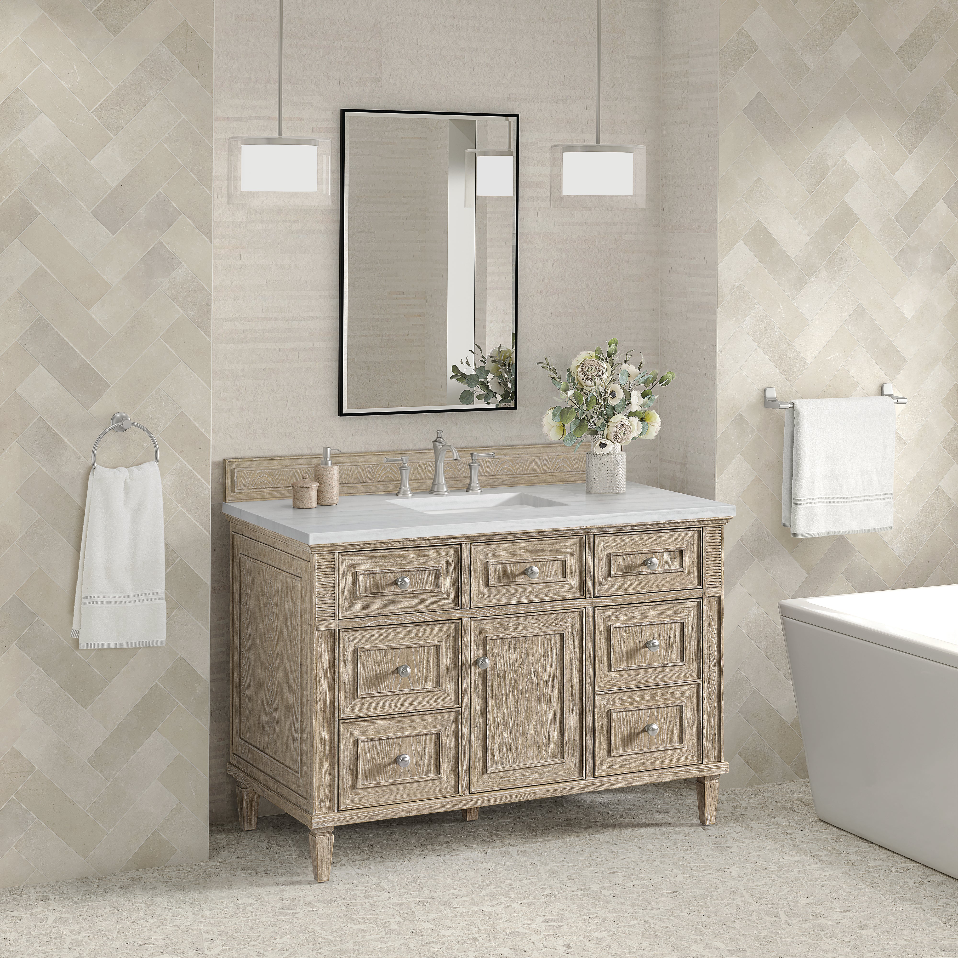 arctic fall solid surface top vanity