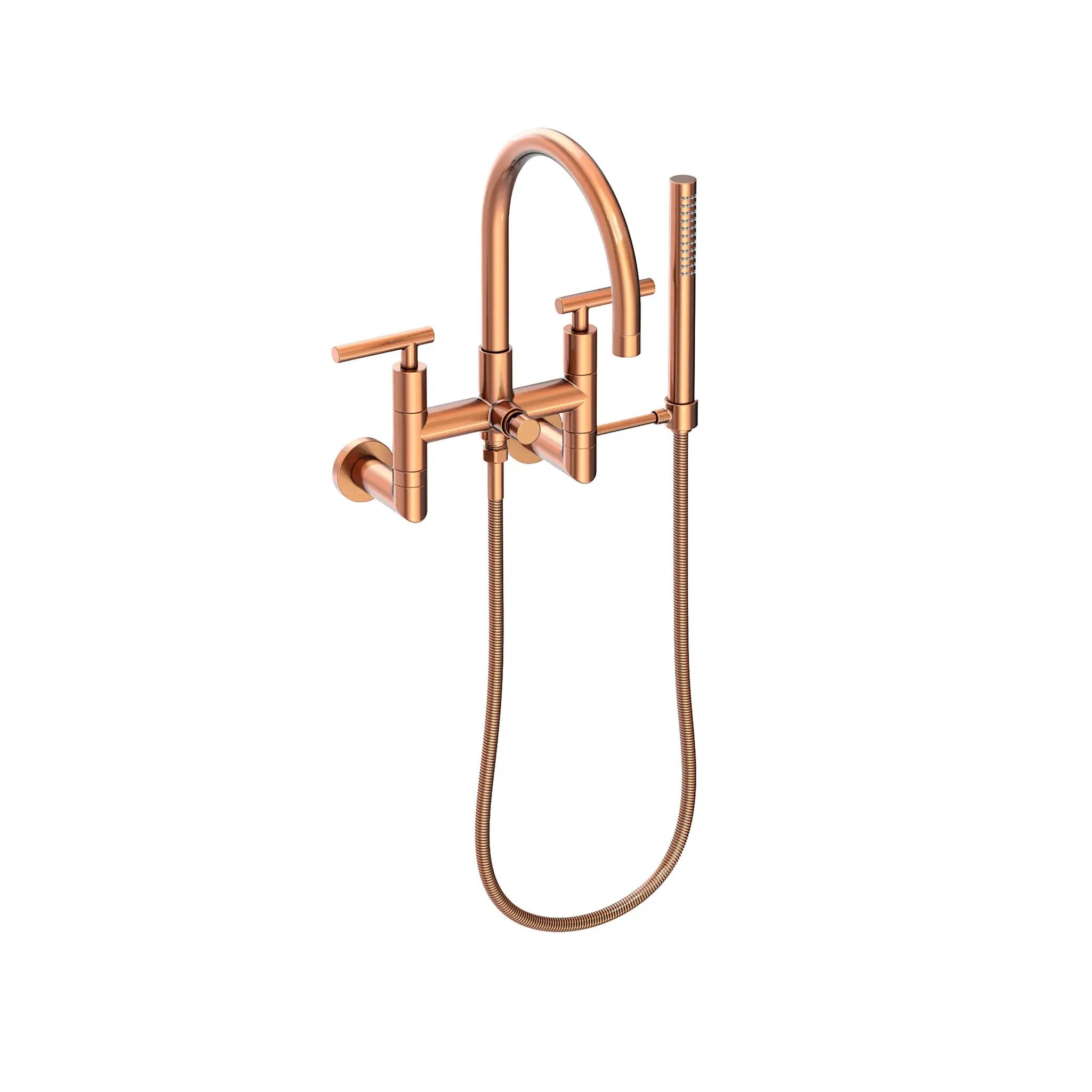 Newport Brass East Linear Exposed Tub & Hand Shower Set - Wall Mount by Newport Brass