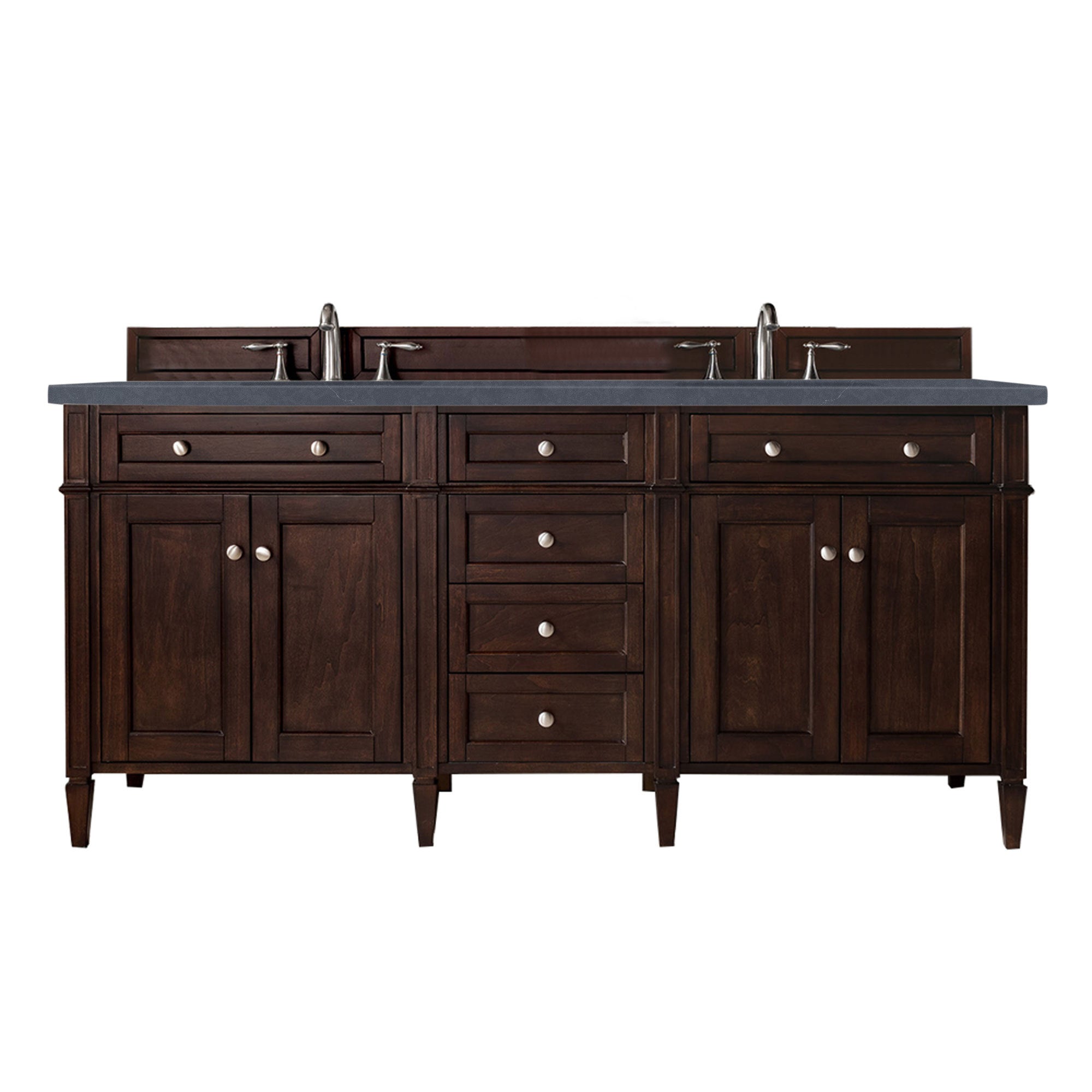 James Martin Vanities Brittany 72" Double Vanity - Burnished Mahogany