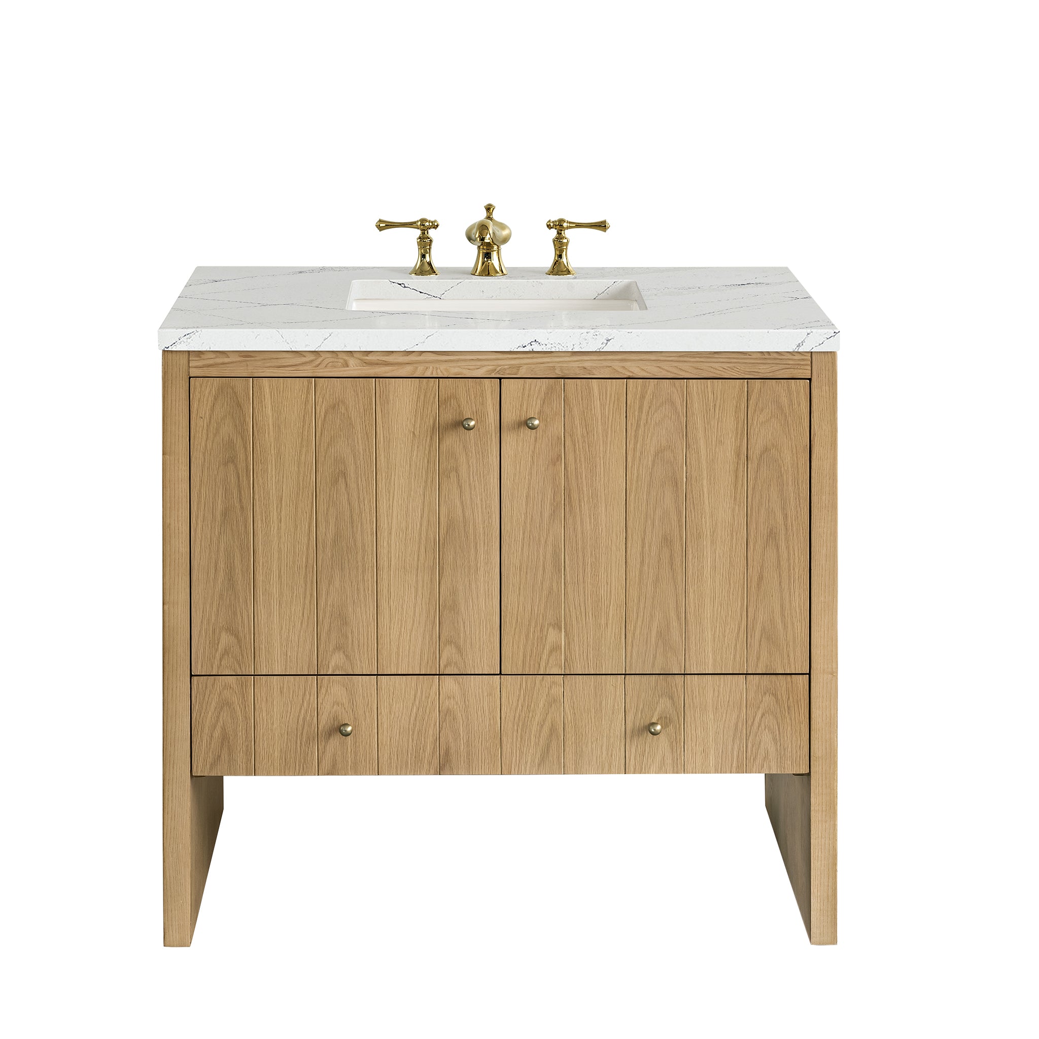 James Martin Vanities Hudson 36" Single Vanity - Light Natural Oak