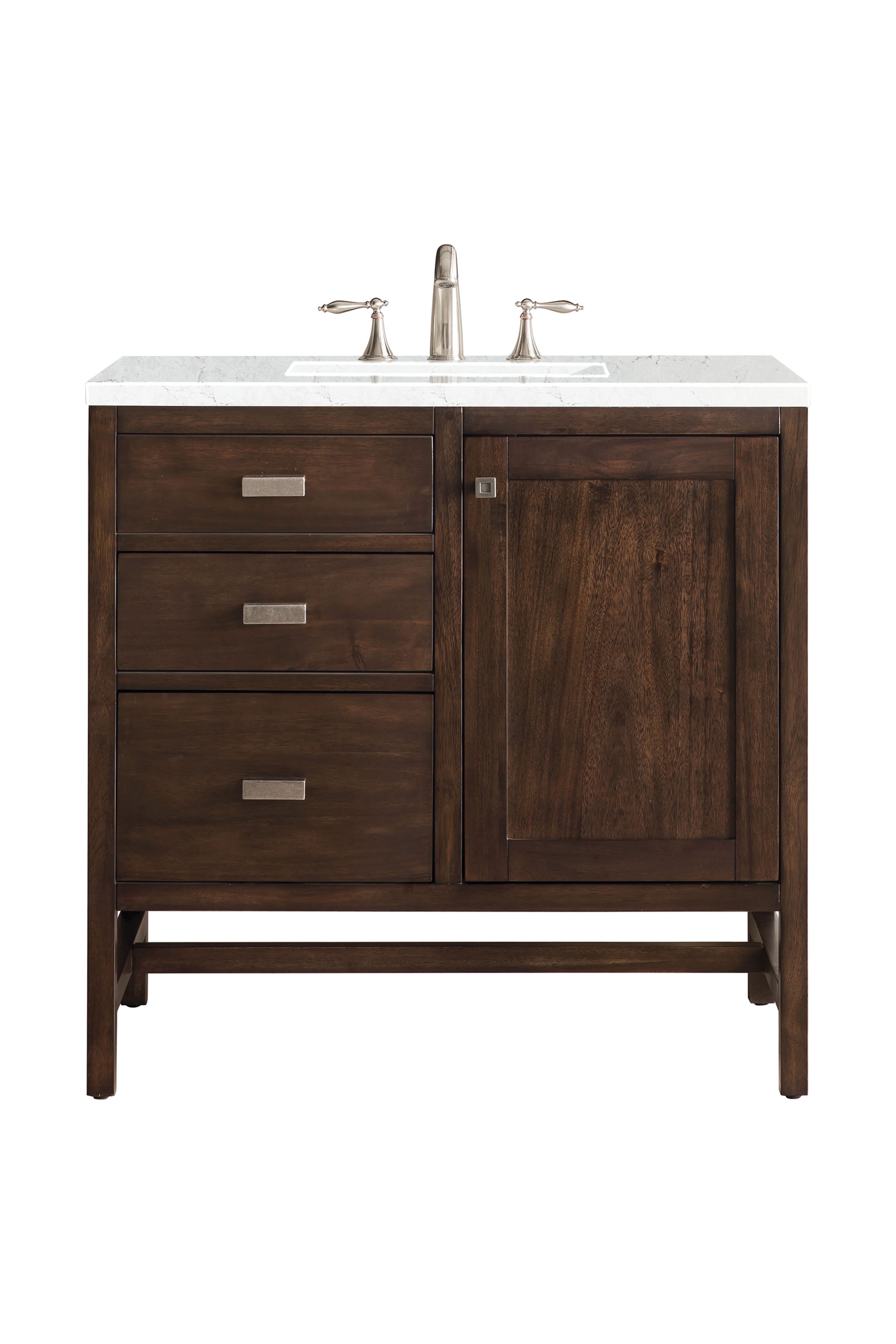 James Martin Vanities Addison 36" Single Vanity - Mid-Century Acacia