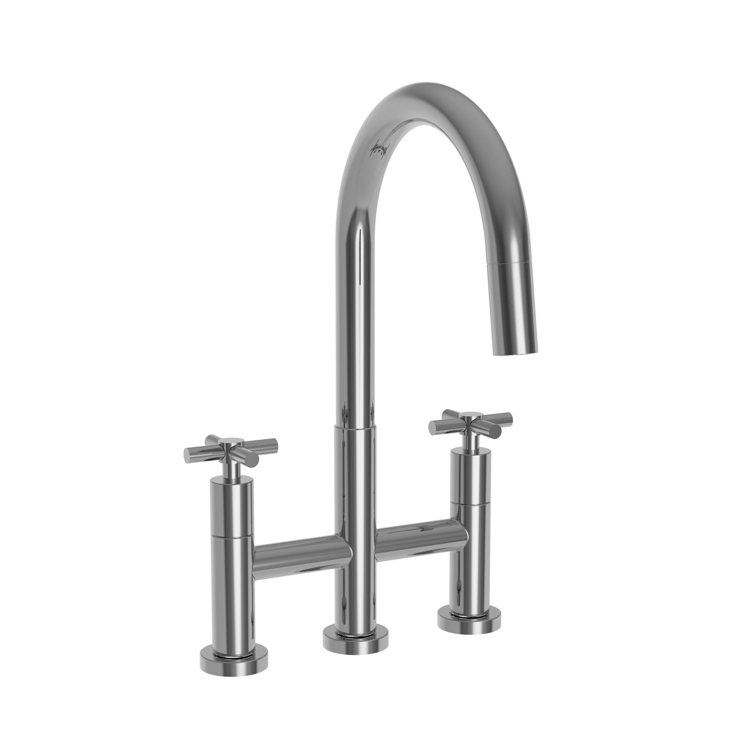 Newport Brass East Linear Kitchen Bridge Pull-Down Faucet