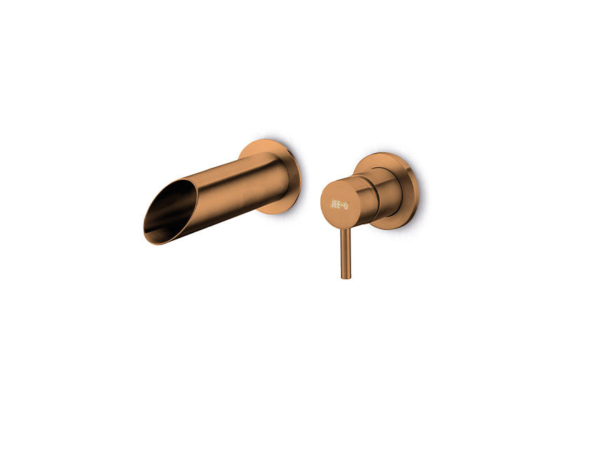 JEE-O Pure Basin Faucet Wall Mounted with Spout Stainless Steel with Concealed Body