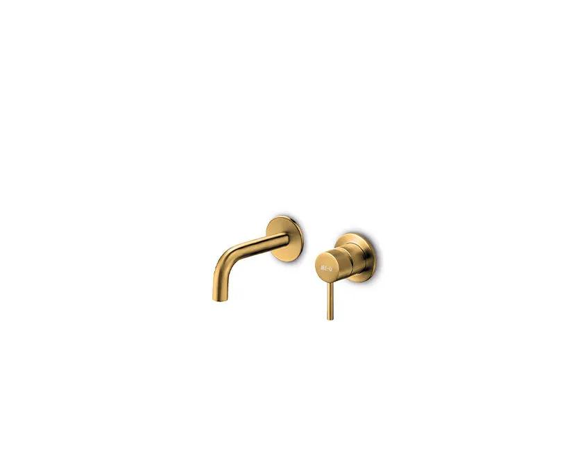 JEE-O Slimline Basin Faucet Wall Mounted Stainless Steel with 90 Degrees Spout by Jee-O