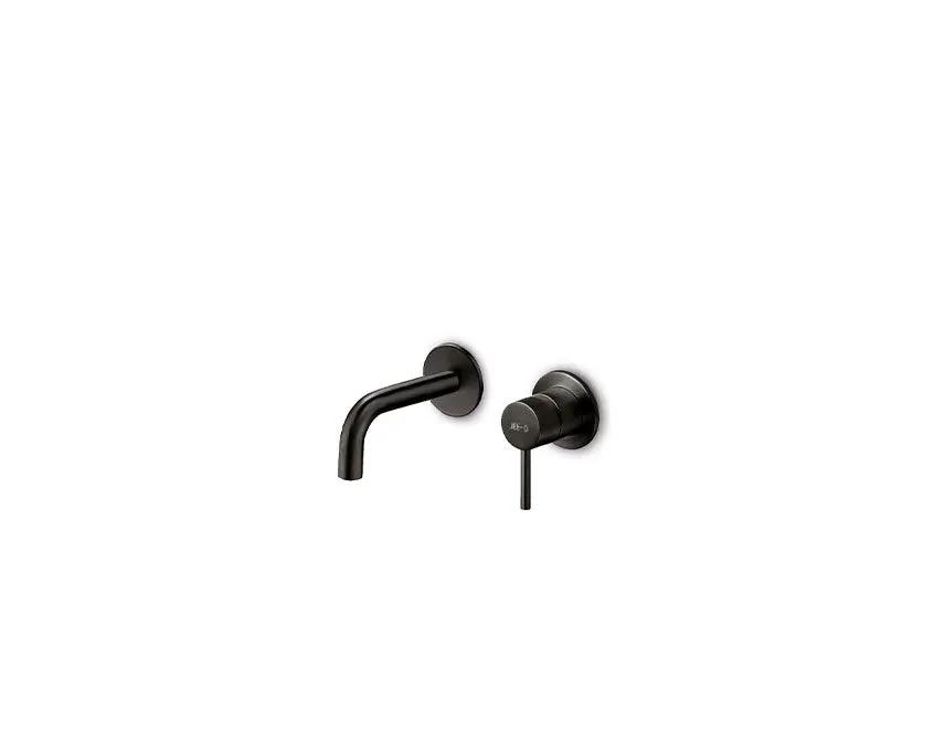 JEE-O Slimline Basin Faucet Wall Mounted Stainless Steel with 90 Degrees Spout by Jee-O