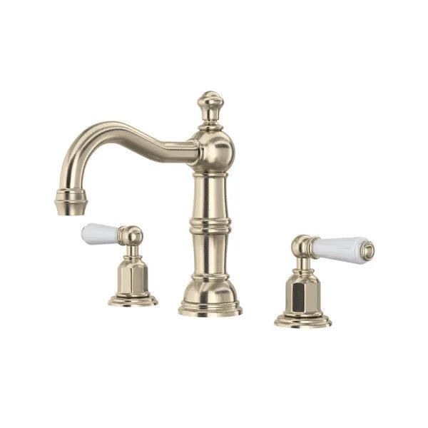 Rohl Perrin & Rowe Edwardian Widespread Lavatory Faucet with Column Spout by Rohl