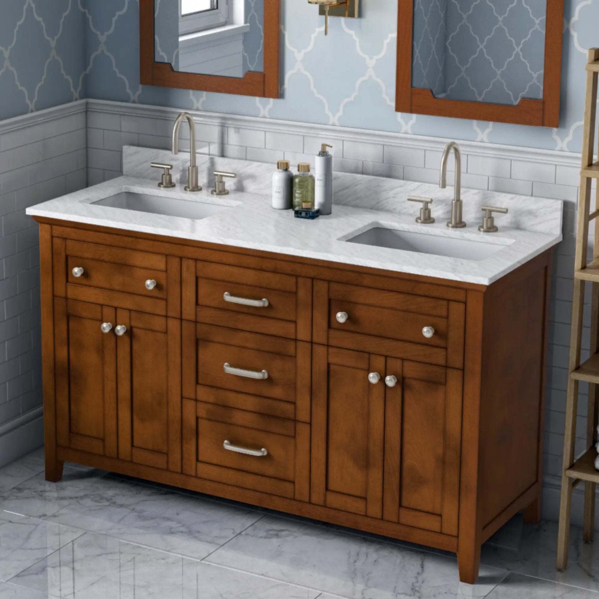 Jeffrey Alexander 60" Chatham Vanity Set by Jeffrey Alexander