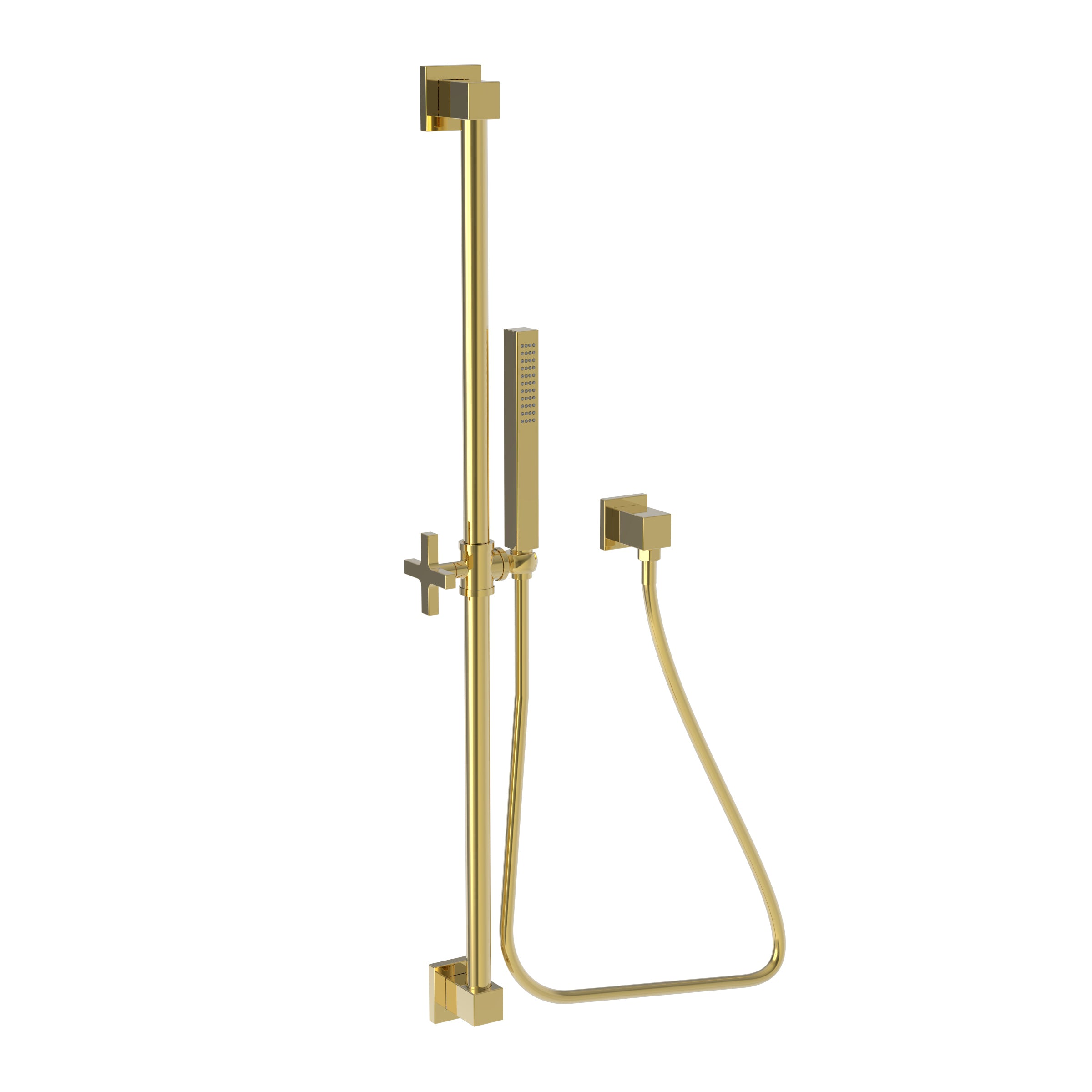 Newport Brass Tub & Shower Slide Bar with Single Function Hand Shower Set