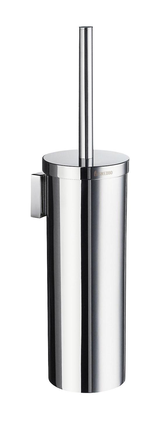 polished chrome toilet brush