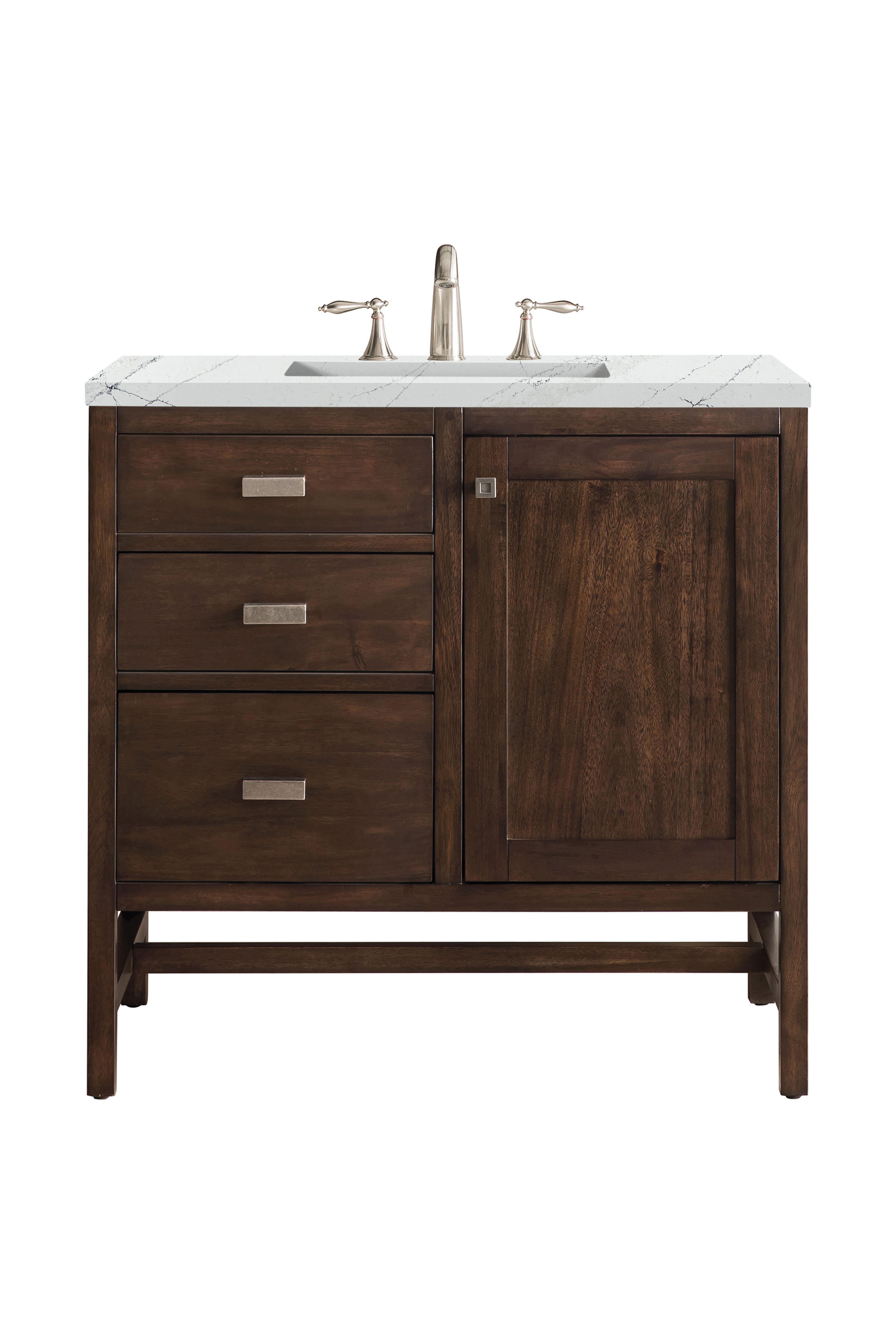 James Martin Vanities Addison 36" Single Vanity - Mid-Century Acacia