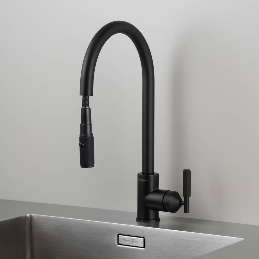 welders black kitchen faucet
