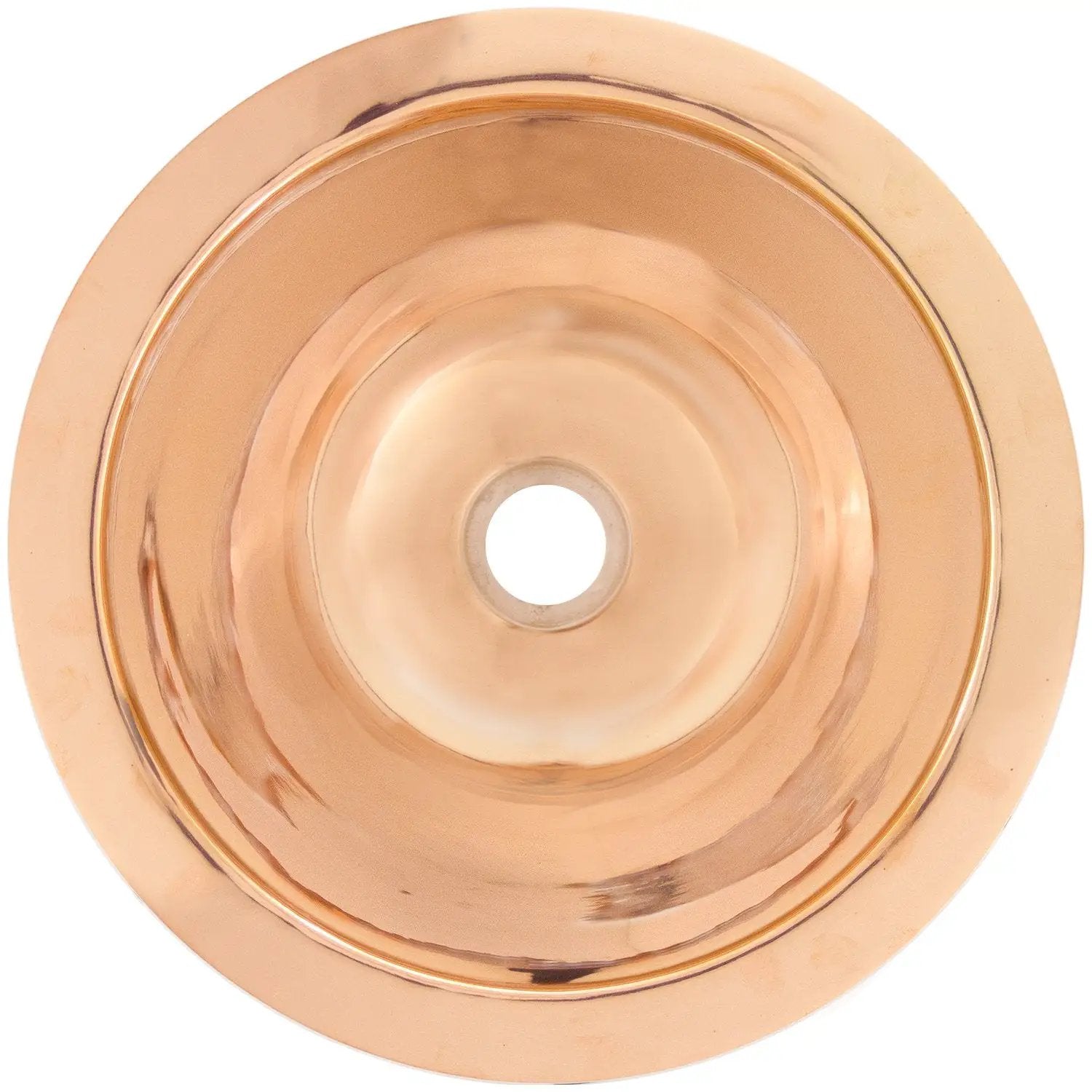 Linkasink Smooth Small Round Drop-In or Undermount Sink 16" by Linkasink