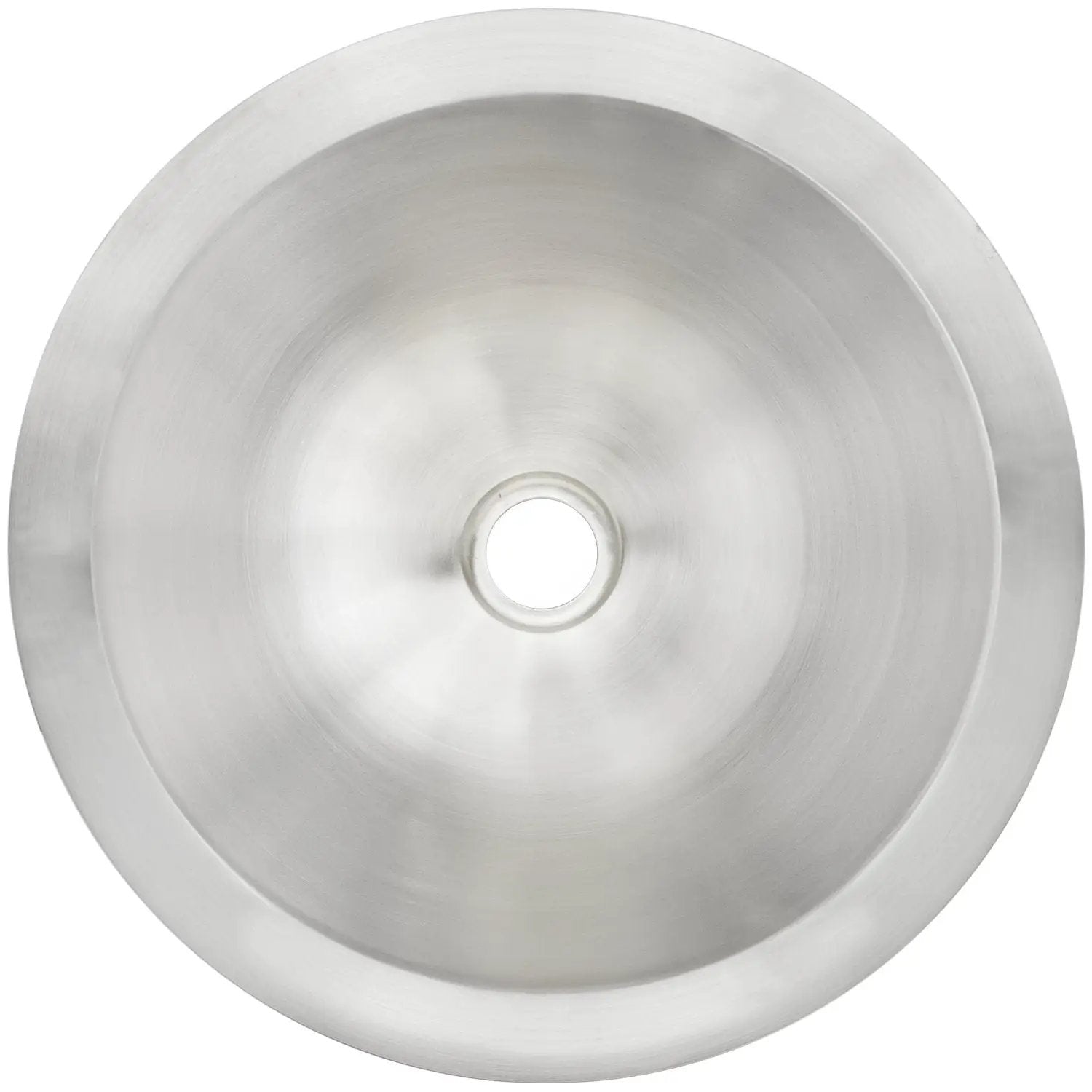 Linkasink Smooth Small Round Drop-In or Undermount Sink 16" by Linkasink