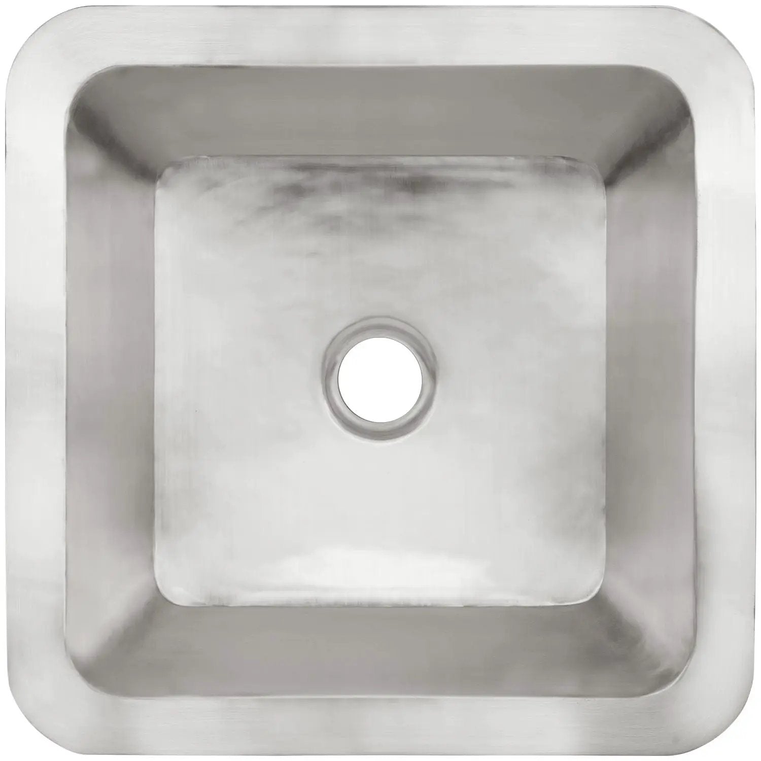 Linkasink Smooth Small Square Drop-In or Undermount Sink 16.25" by Linkasink