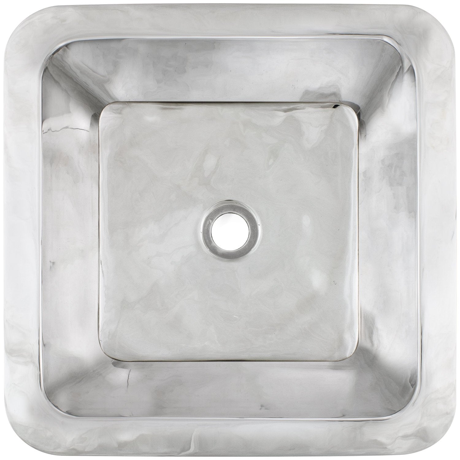 Linkasink Smooth Large Square Drop-In or Undermount Sink 20" by Linkasink