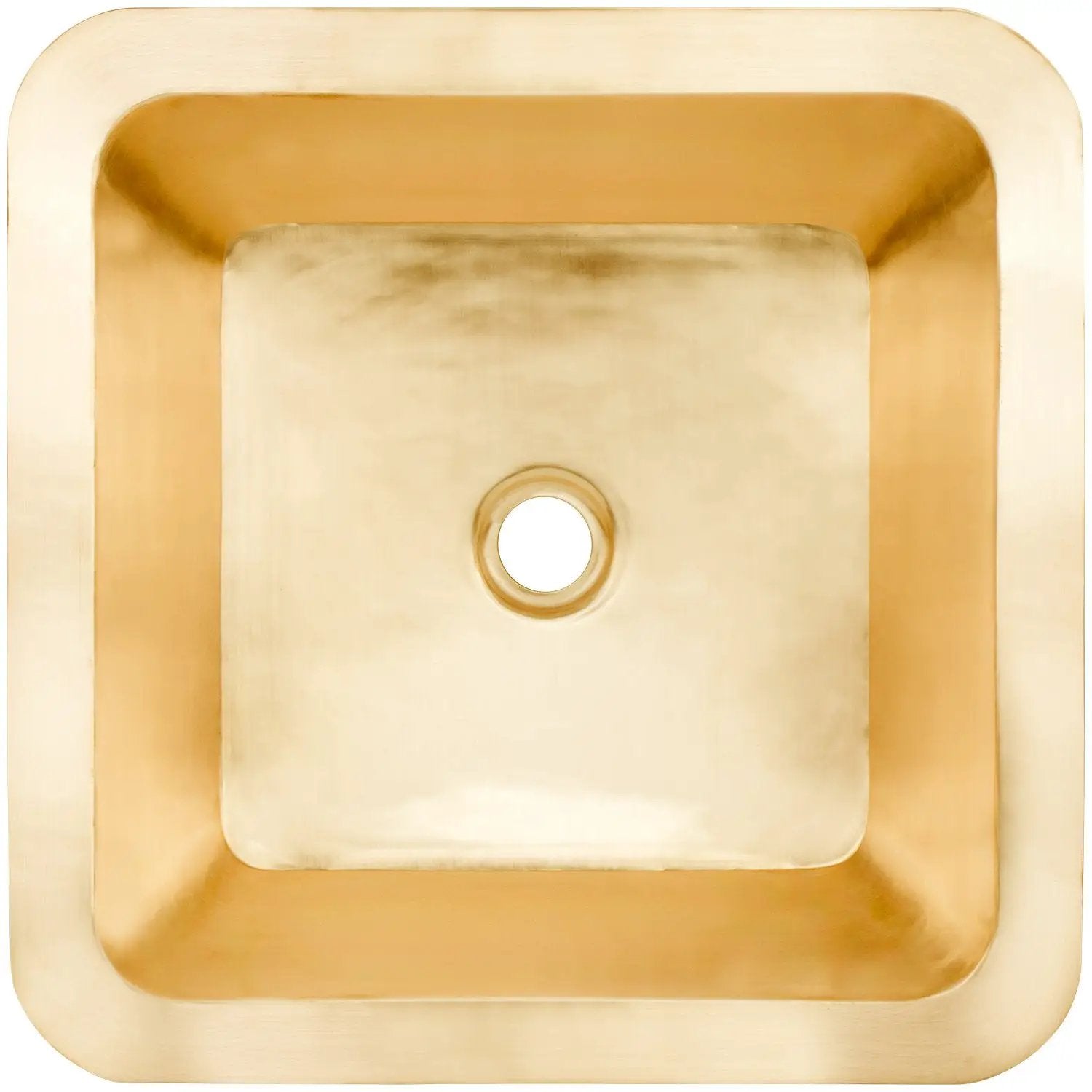 Linkasink Smooth Small Square Drop-In or Undermount Sink 16.25"
