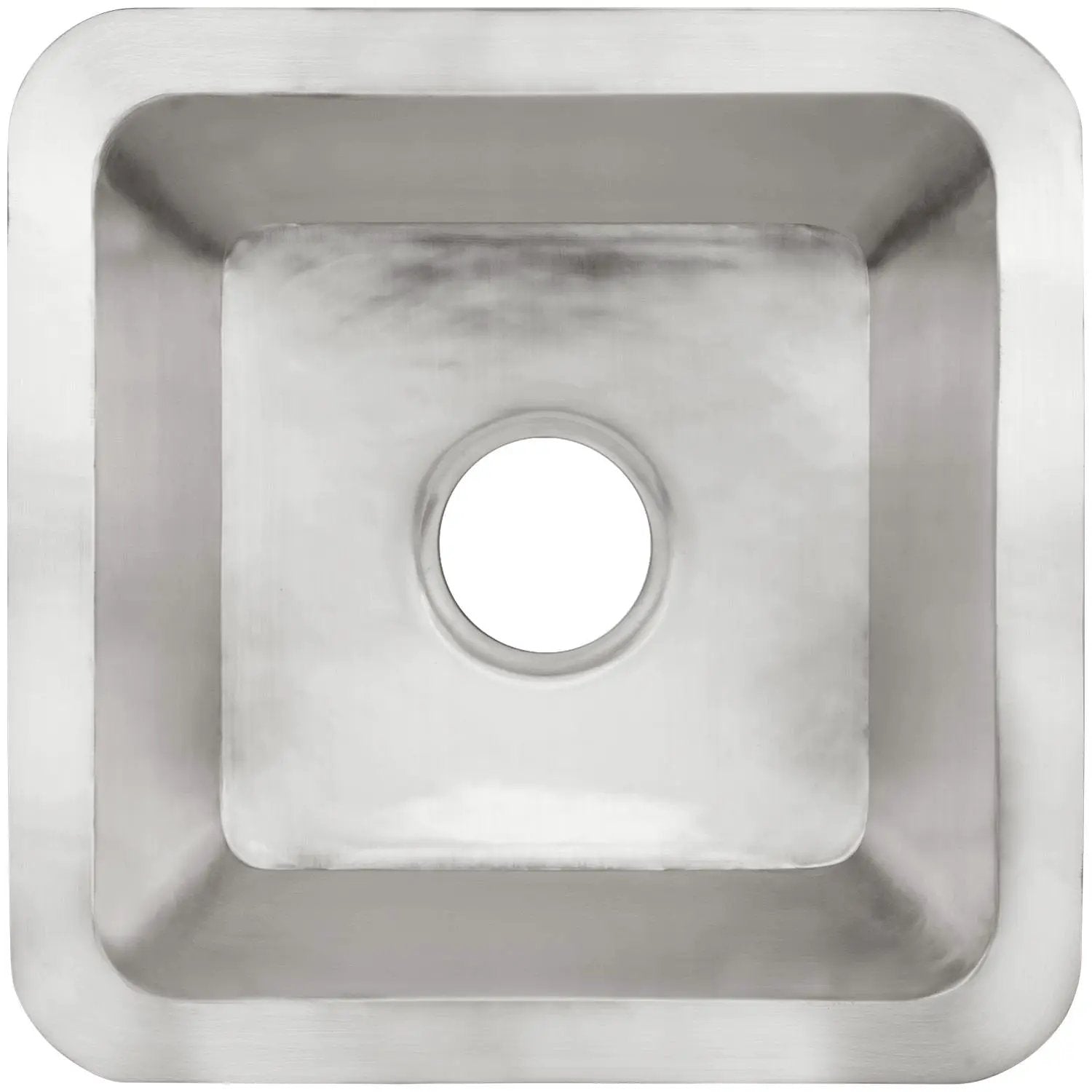 Linkasink Smooth Small Square Drop-In or Undermount Sink 16.25" by Linkasink