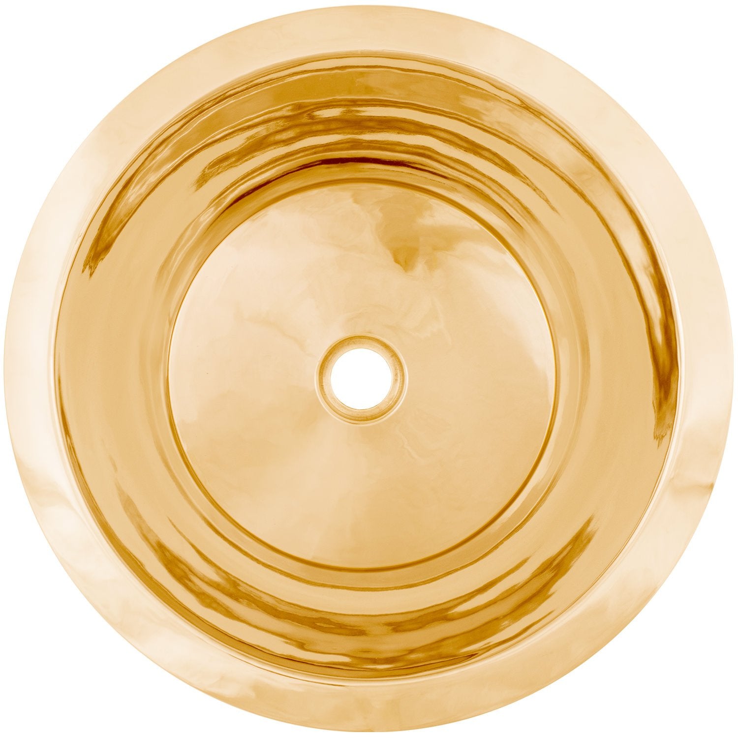 Linkasink Smooth Small Round Flat Bottom Bar/Utility Drop-In or Undermount Sink 16" by Linkasink
