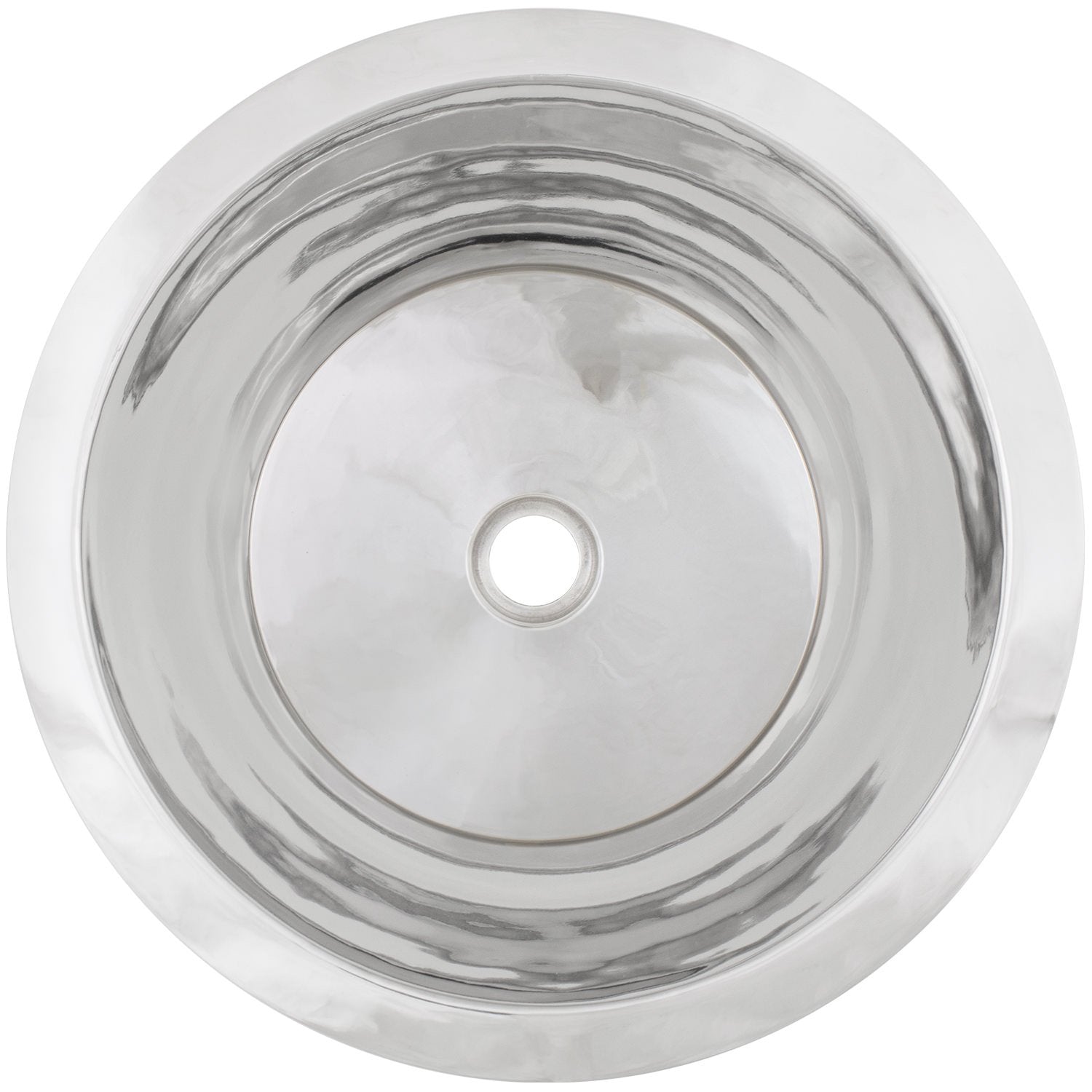 Linkasink Smooth Small Round Flat Bottom Bar/Utility Drop-In or Undermount Sink 16" by Linkasink