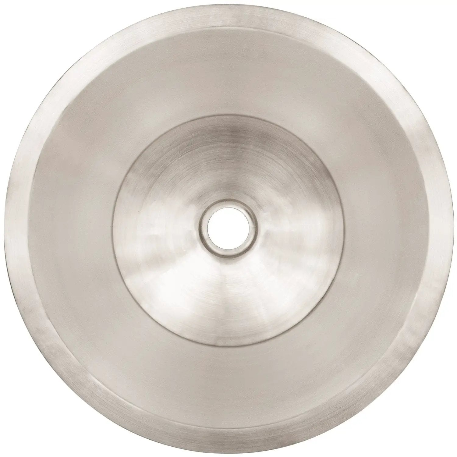 Linkasink Smooth Small Round Flat Bottom Bar/Utility Drop-In or Undermount Sink 16" by Linkasink