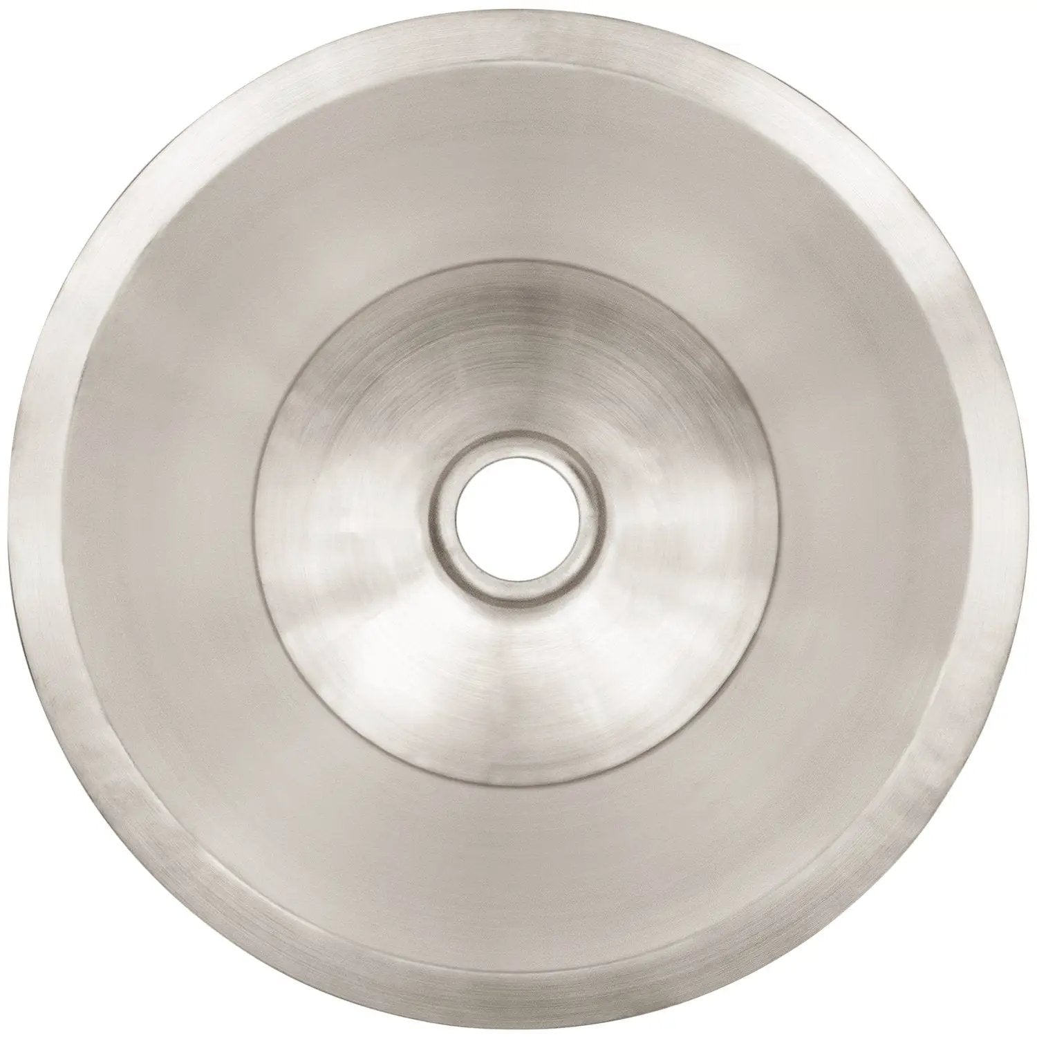 Linkasink Smooth Small Round Flat Bottom Bar/Utility Drop-In or Undermount Sink 16" by Linkasink