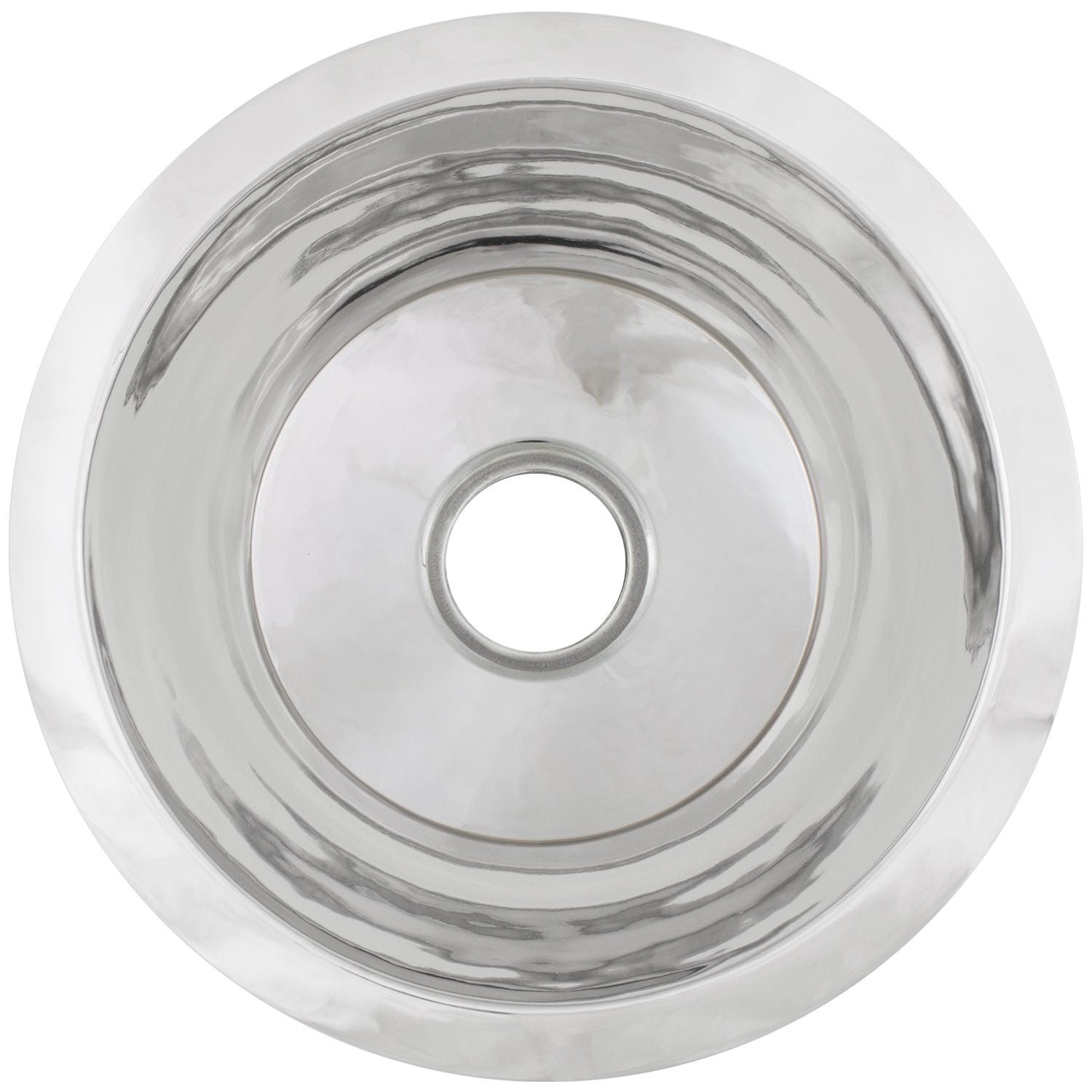 Linkasink Smooth Small Round Flat Bottom Bar/Utility Drop-In or Undermount Sink 16" by Linkasink