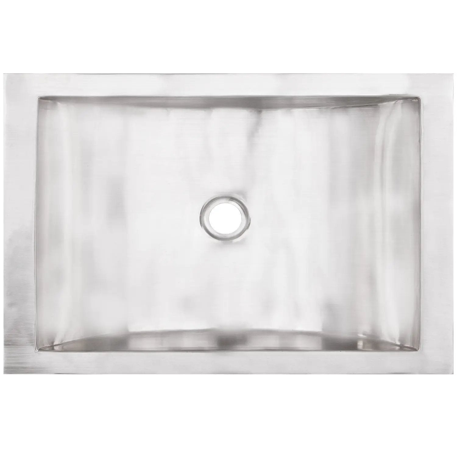 Linkasink Smooth Rectangular Crescent Drop-In or Undermount Sink 21" by Linkasink