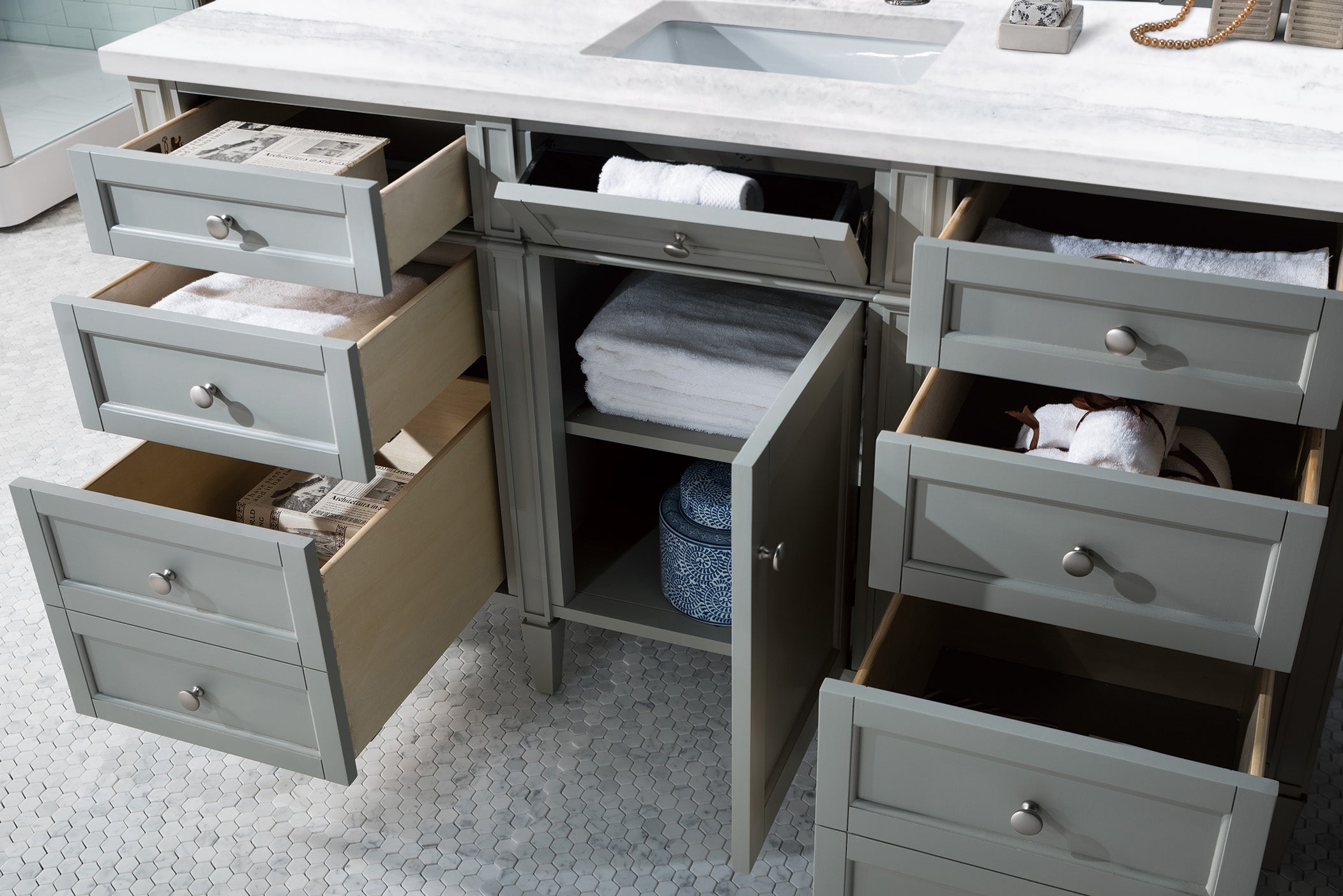 arctic fall solid surface top vanity