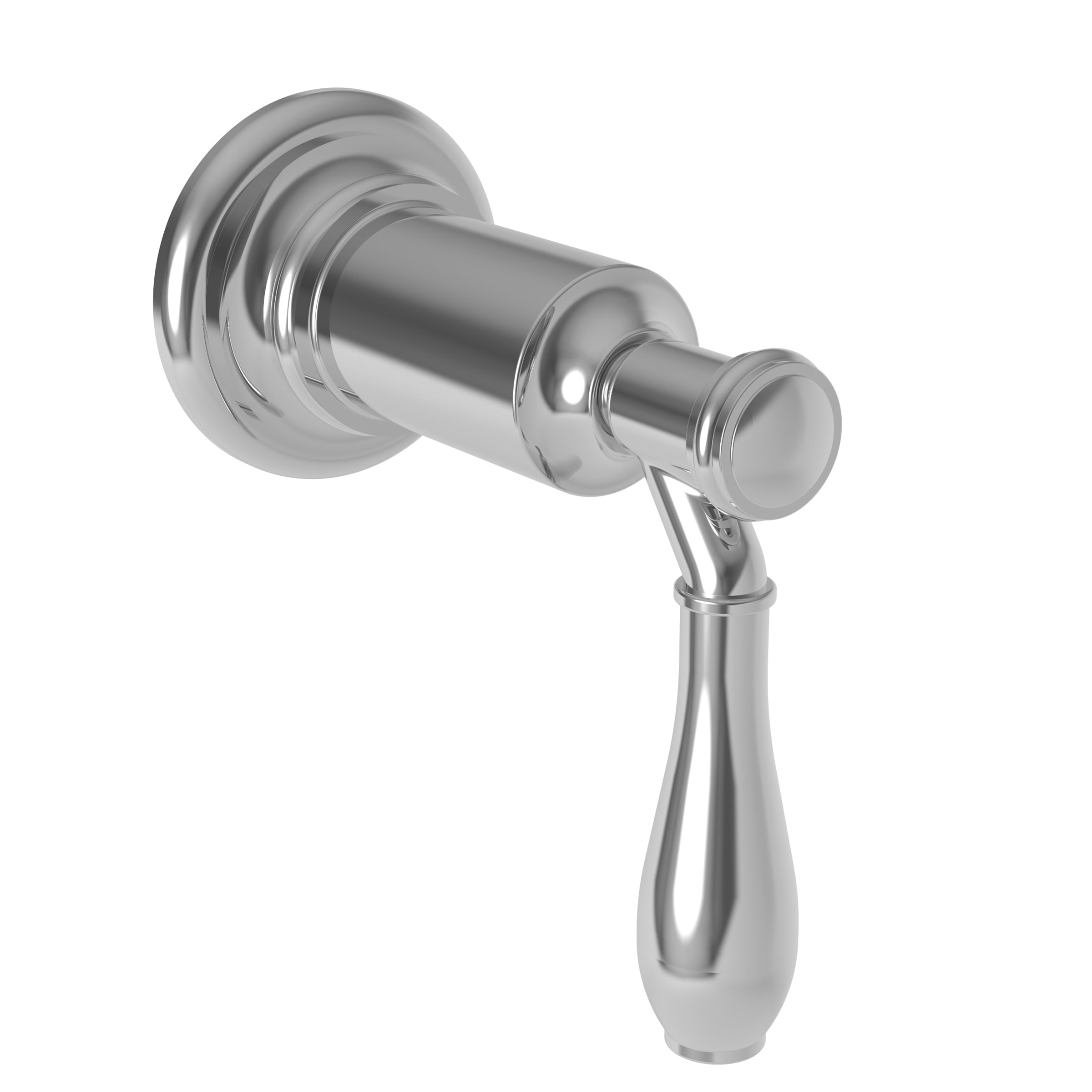 polished chrome control handle