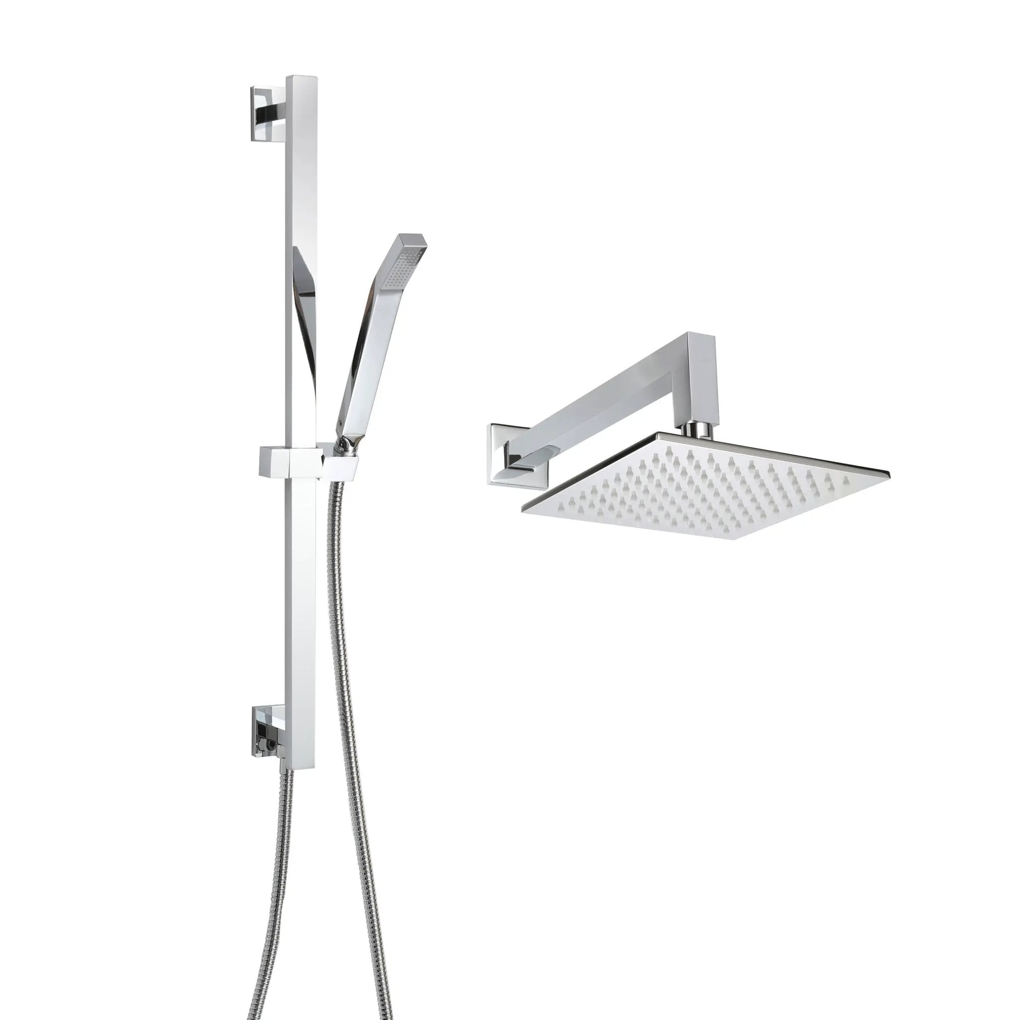 polished chrome shower package
