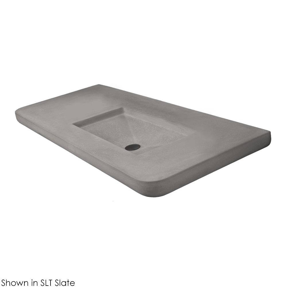 Lacava Newterra 50" Vanity Top Sink Made Of Concrete No Overflow